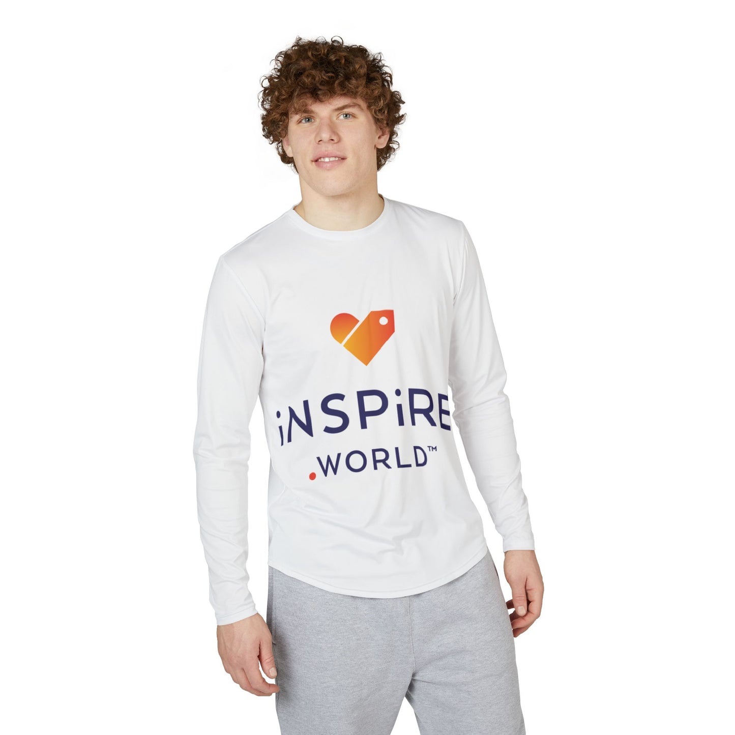 Inspire.World Men's UV Protection Long Sleeve Shirt (AOP)