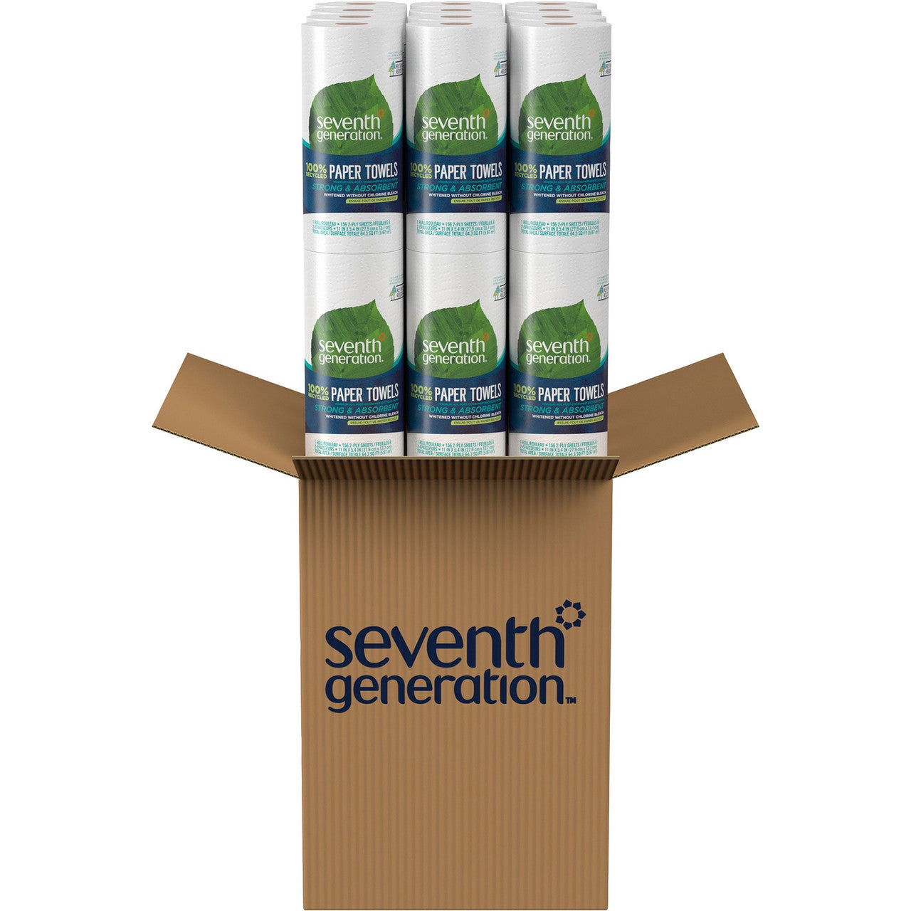 Seventh Generation Paper Towels,100% Recycled,156Shts (24x156 CT)