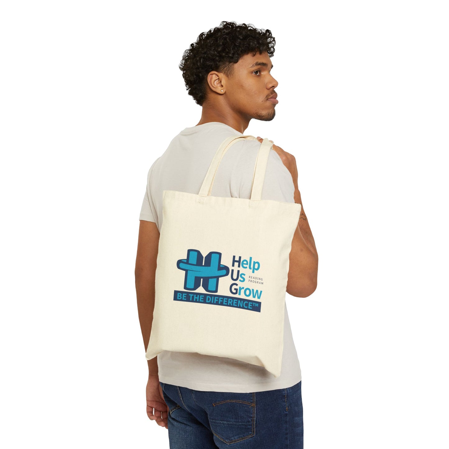 Help Us Grow Reading Program Cotton Canvas Tote Bag