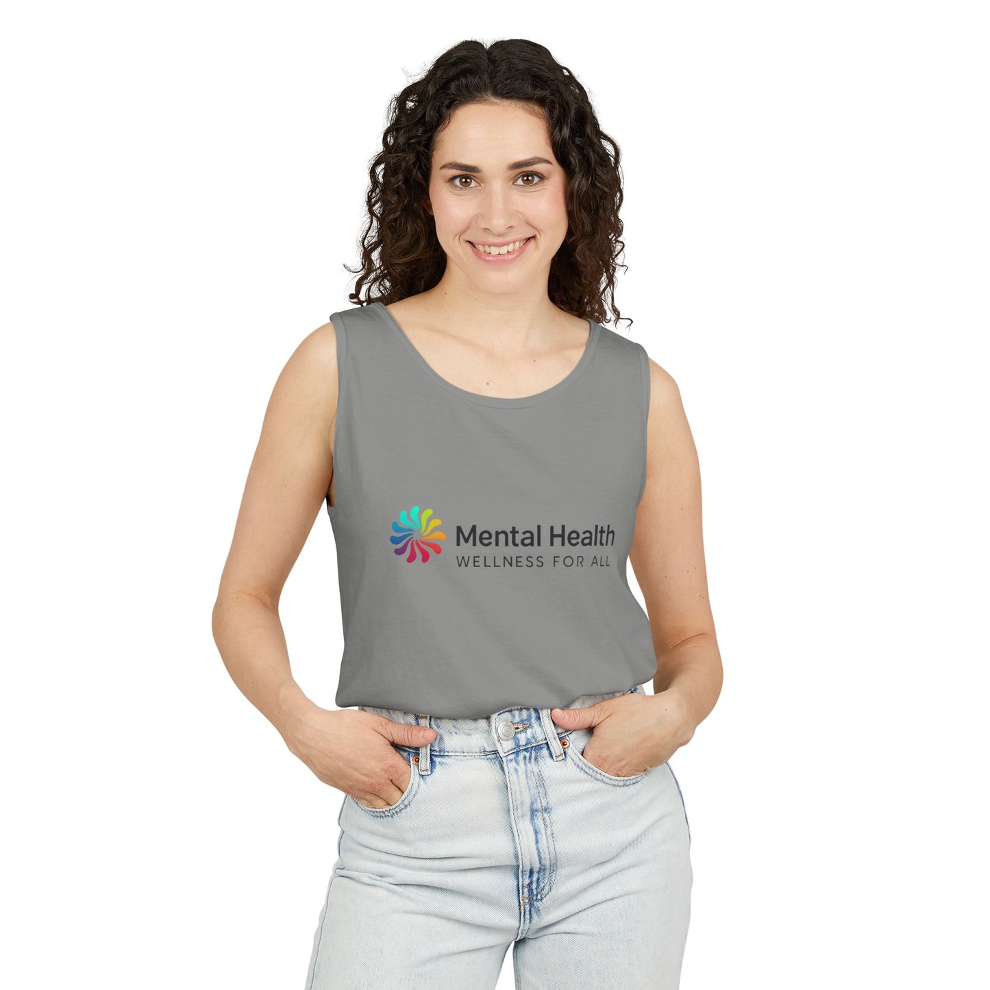 Mental Health Wellness Unisex Garment-Dyed Tank Top