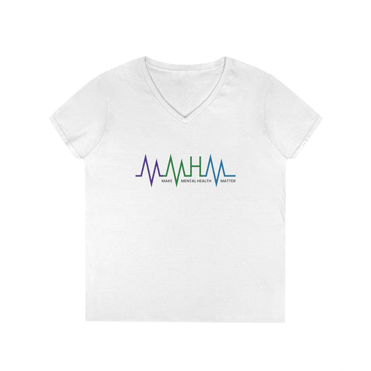 Make Mental Health Matter Ladies' V-Neck T-Shirt