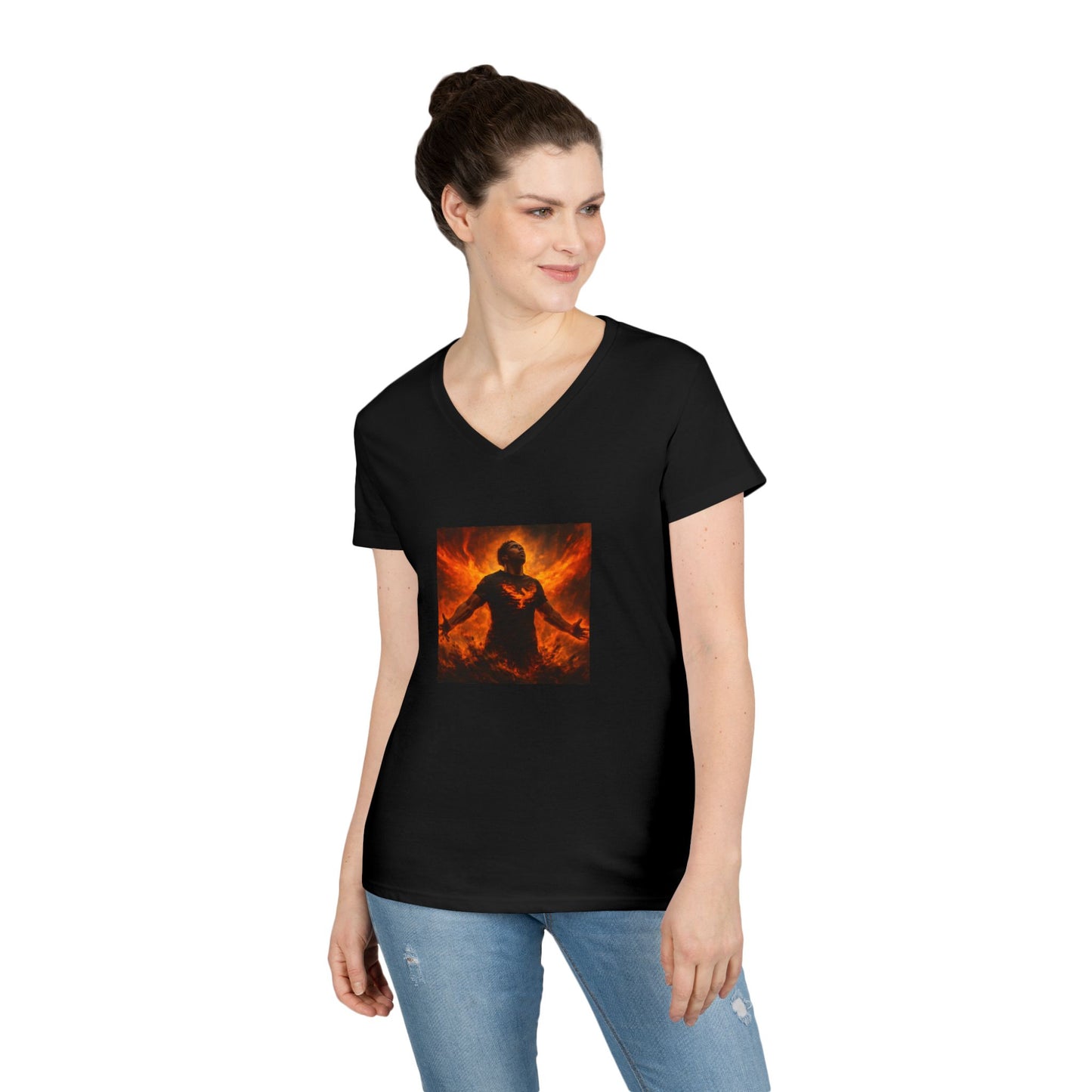 The Rise of the Phoenix Festival Ladies' V-Neck T-Shirt