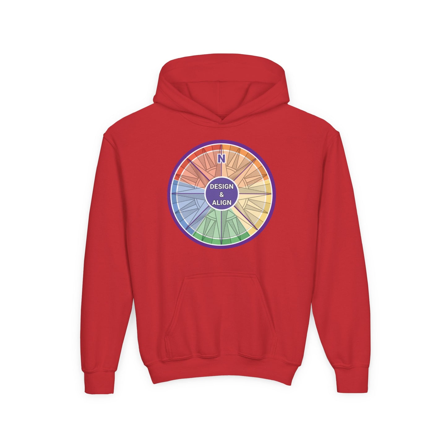 Design and Align Legacy Group Youth Heavy Blend Hooded Sweatshirt