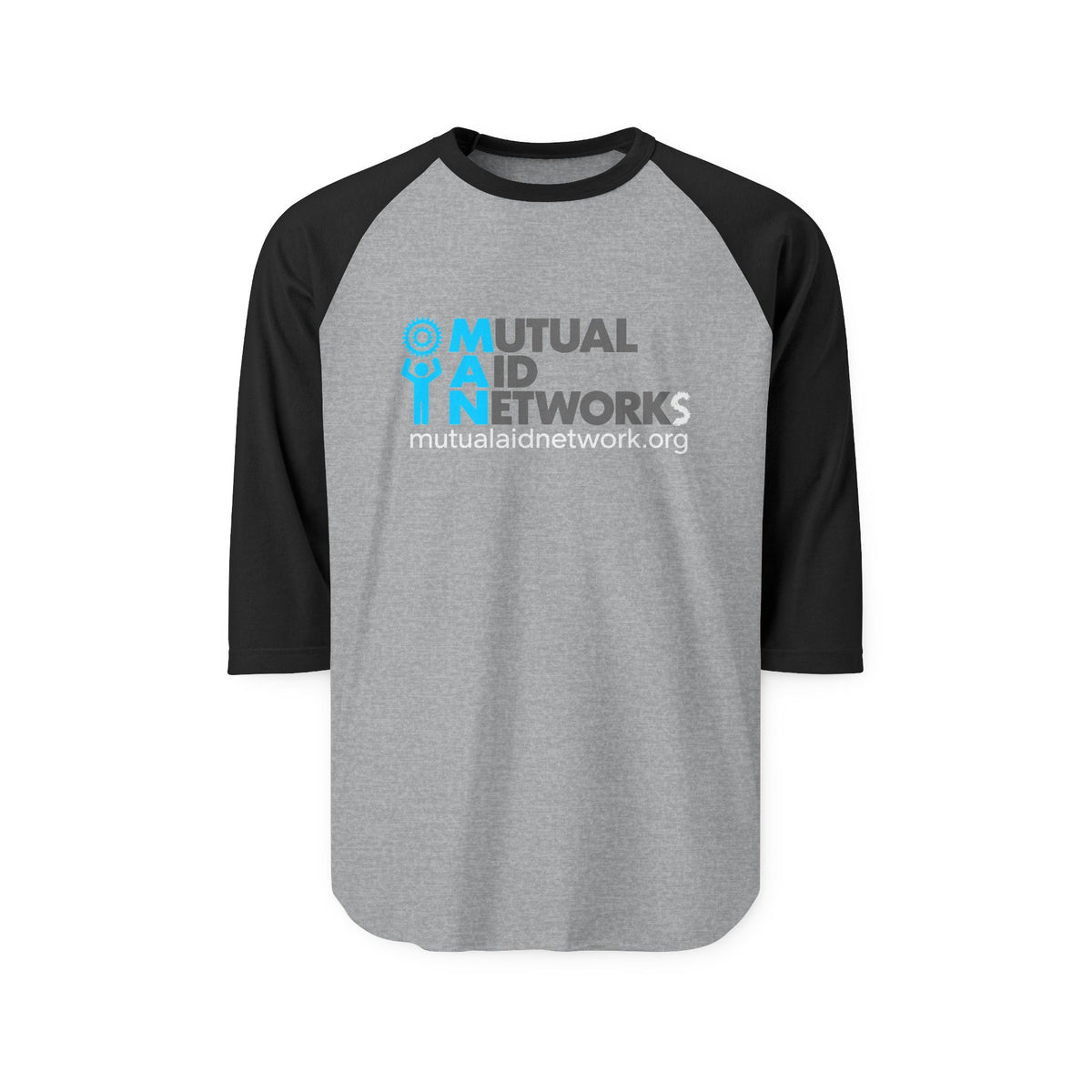 Mutual Aid Network Unisex Three-Quarter Sleeve Raglan Shirt