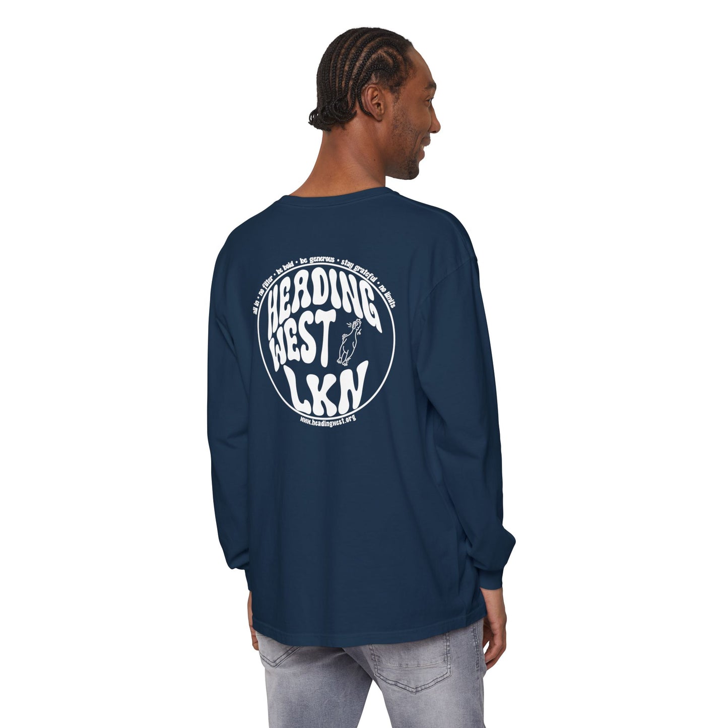 Westie Merch Unisex Garment-dyed Long Sleeve T-Shirt
