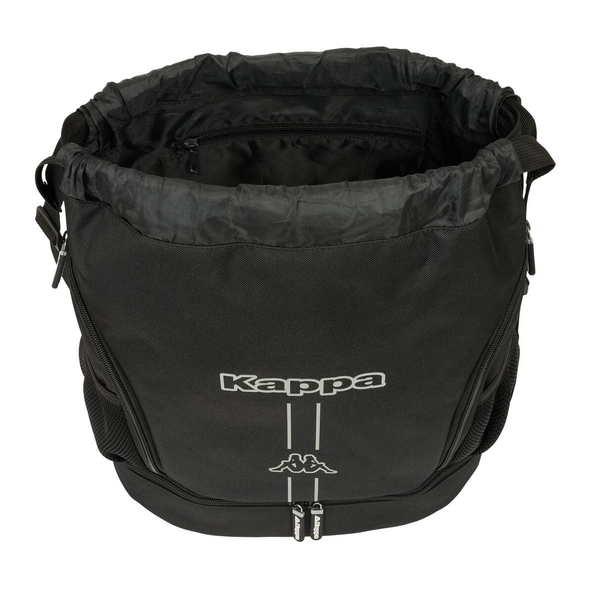 Backpack with Strings Kappa Dark Black 35 x 40 x 1 cm