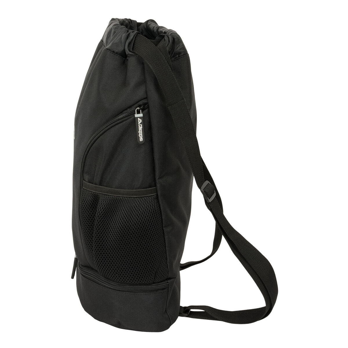 Backpack with Strings Kappa Dark Black 35 x 40 x 1 cm