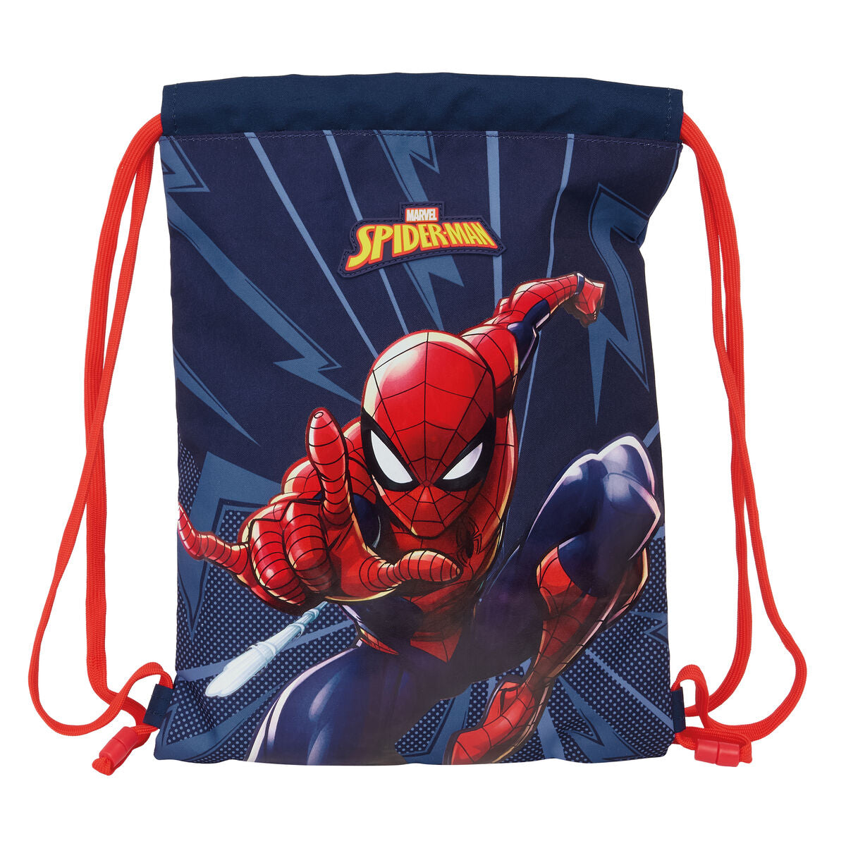 Backpack with Strings Spider-Man Blue 26 x 34 x 1 cm