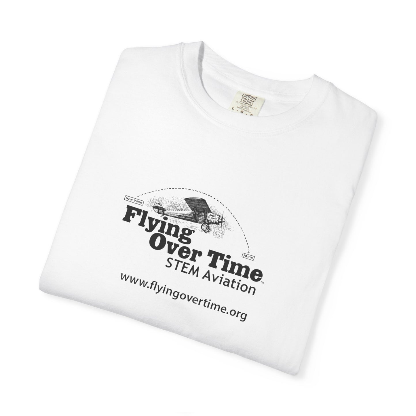 Flying Over Time Unisex Garment-Dyed T-shirt