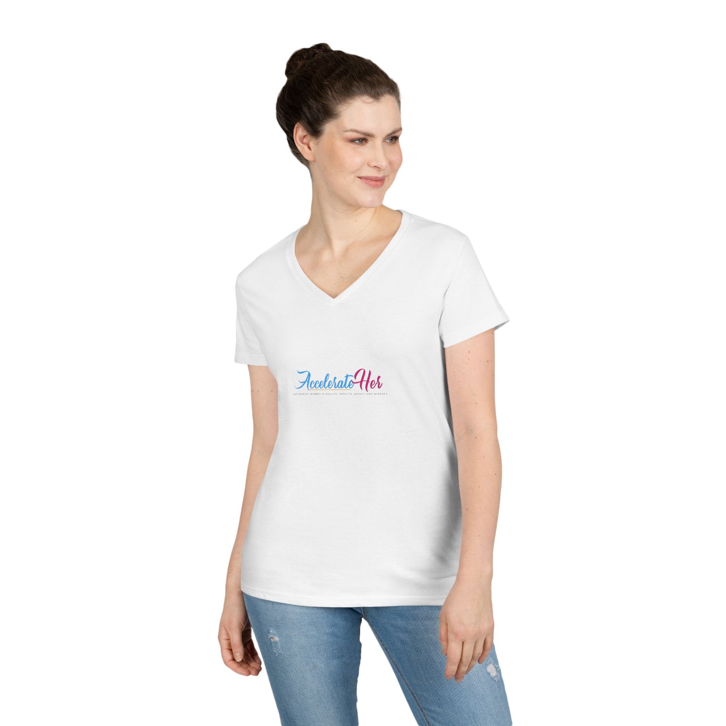 AccelerateHer Ladies' V-Neck T-Shirt
