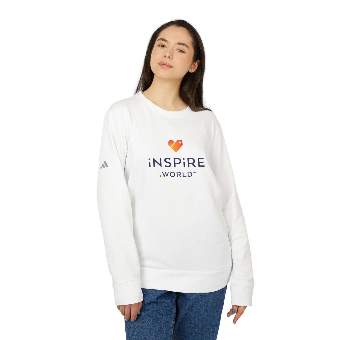Inspire.World adidas Unisex Fleece Crewneck Sweatshirt