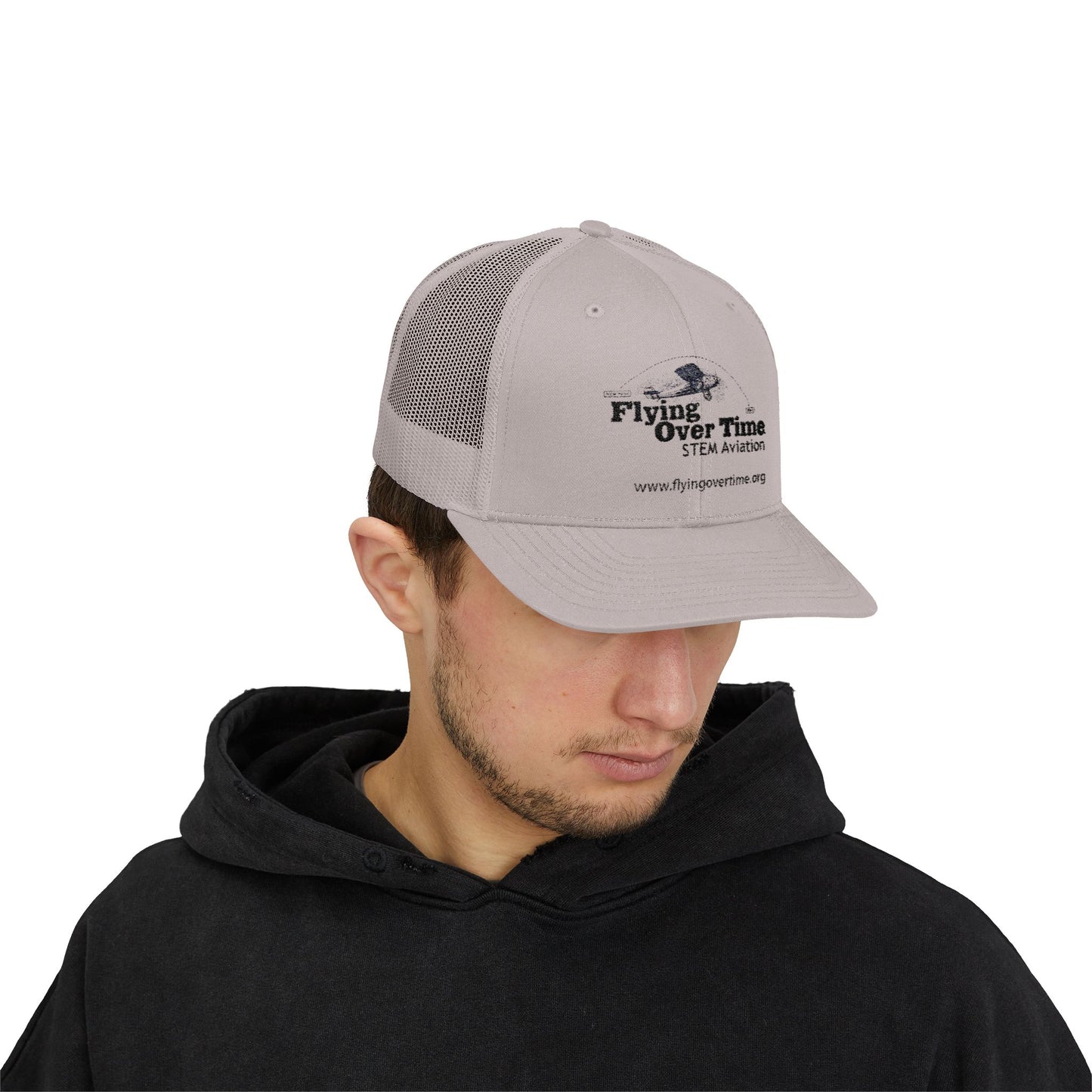Flying Over Time Snapback Trucker Cap