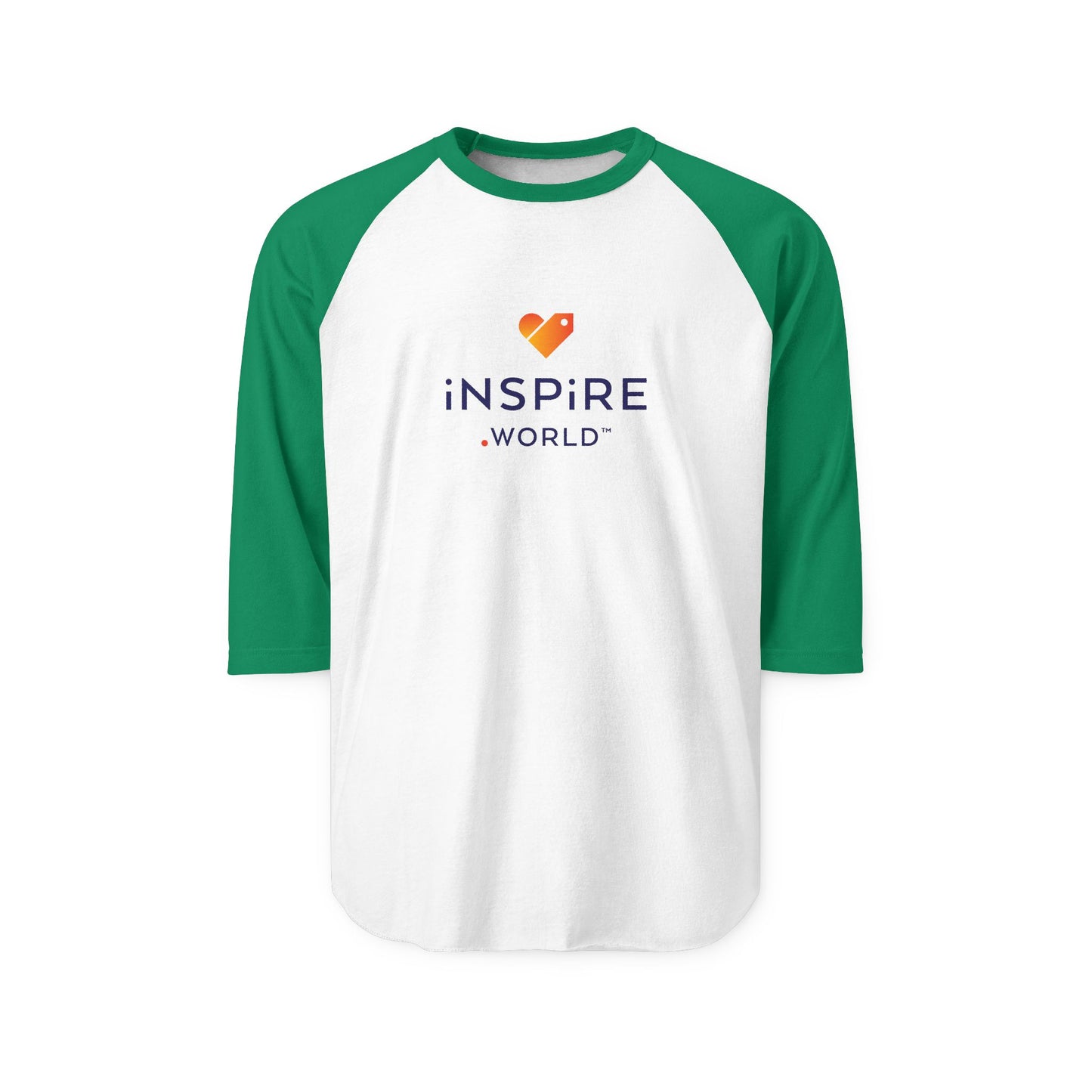 Inspire.World Unisex Three-Quarter Sleeve Raglan Shirt