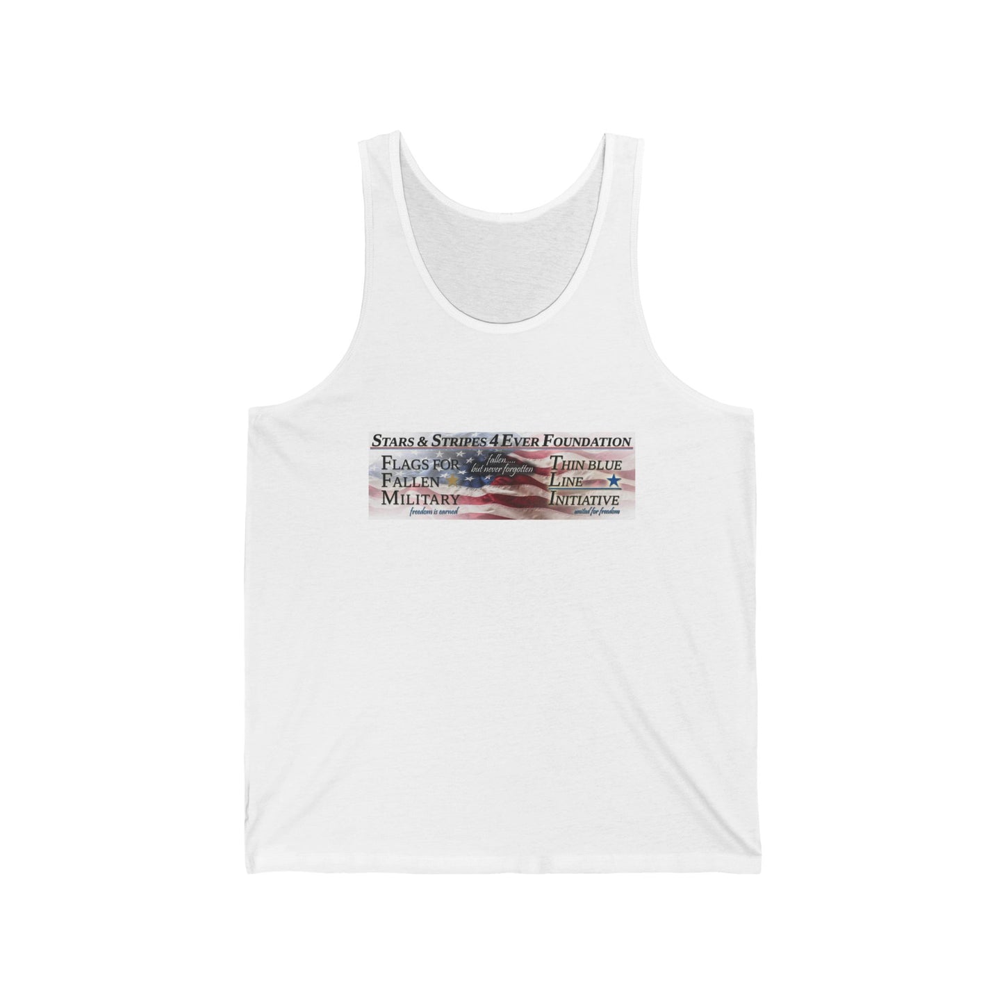 Stars Stripes 4 Ever Foundation Unisex Jersey Tank