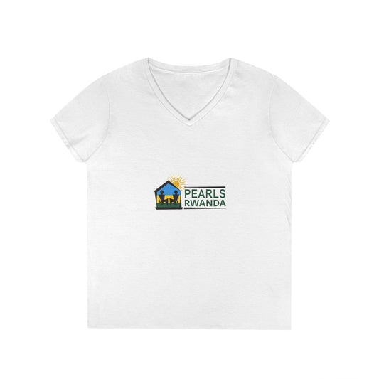 Pearls Rwanda Ladies' V-Neck T-Shirt