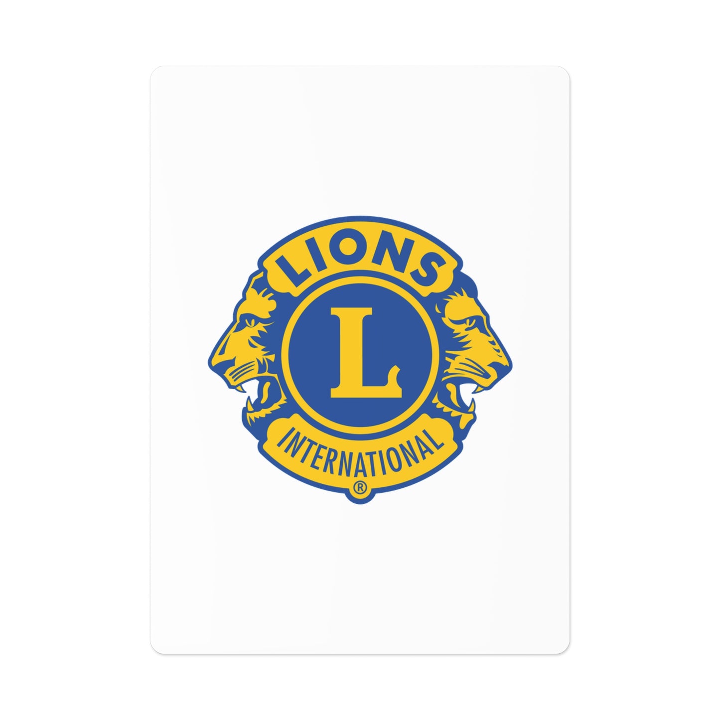 Lions Club International Poker Cards