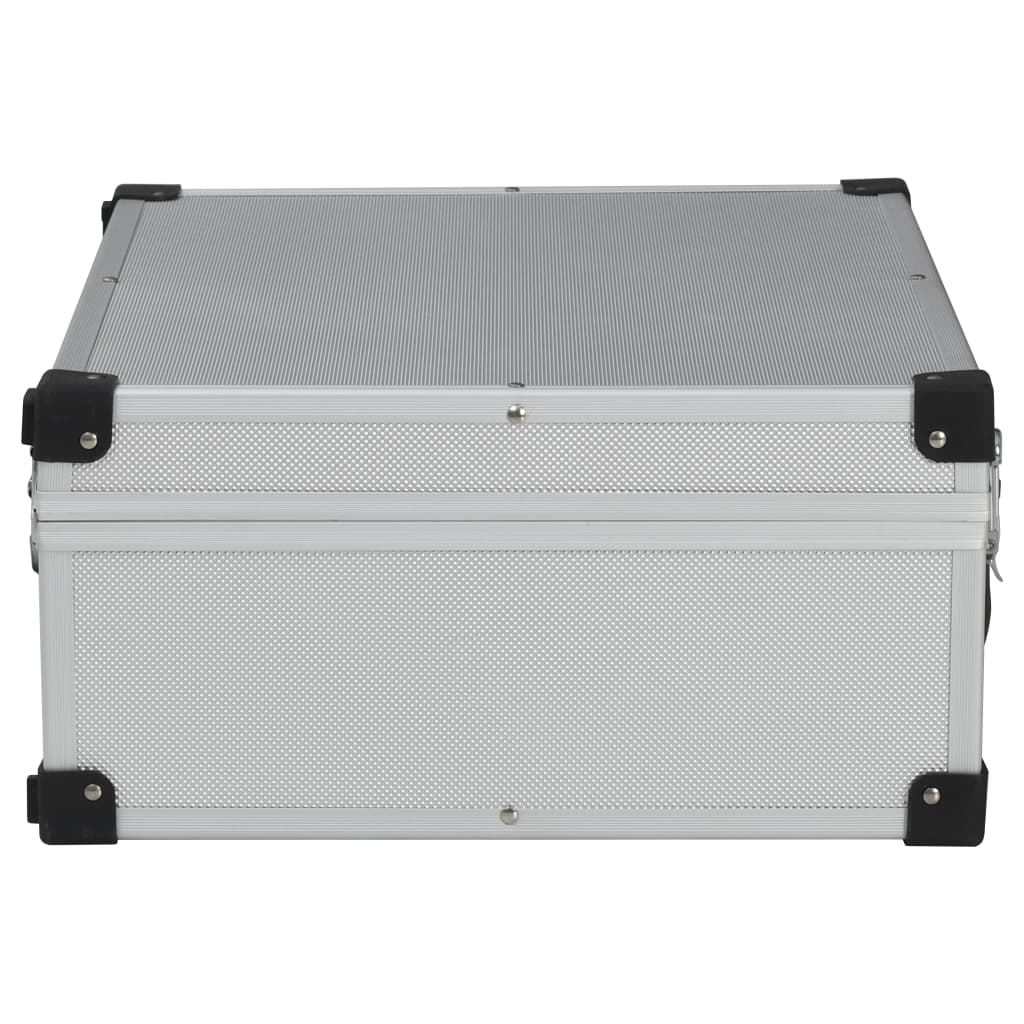 vidaXL Tool Suitcase 18.1"x13"x6.3" Silver Aluminum