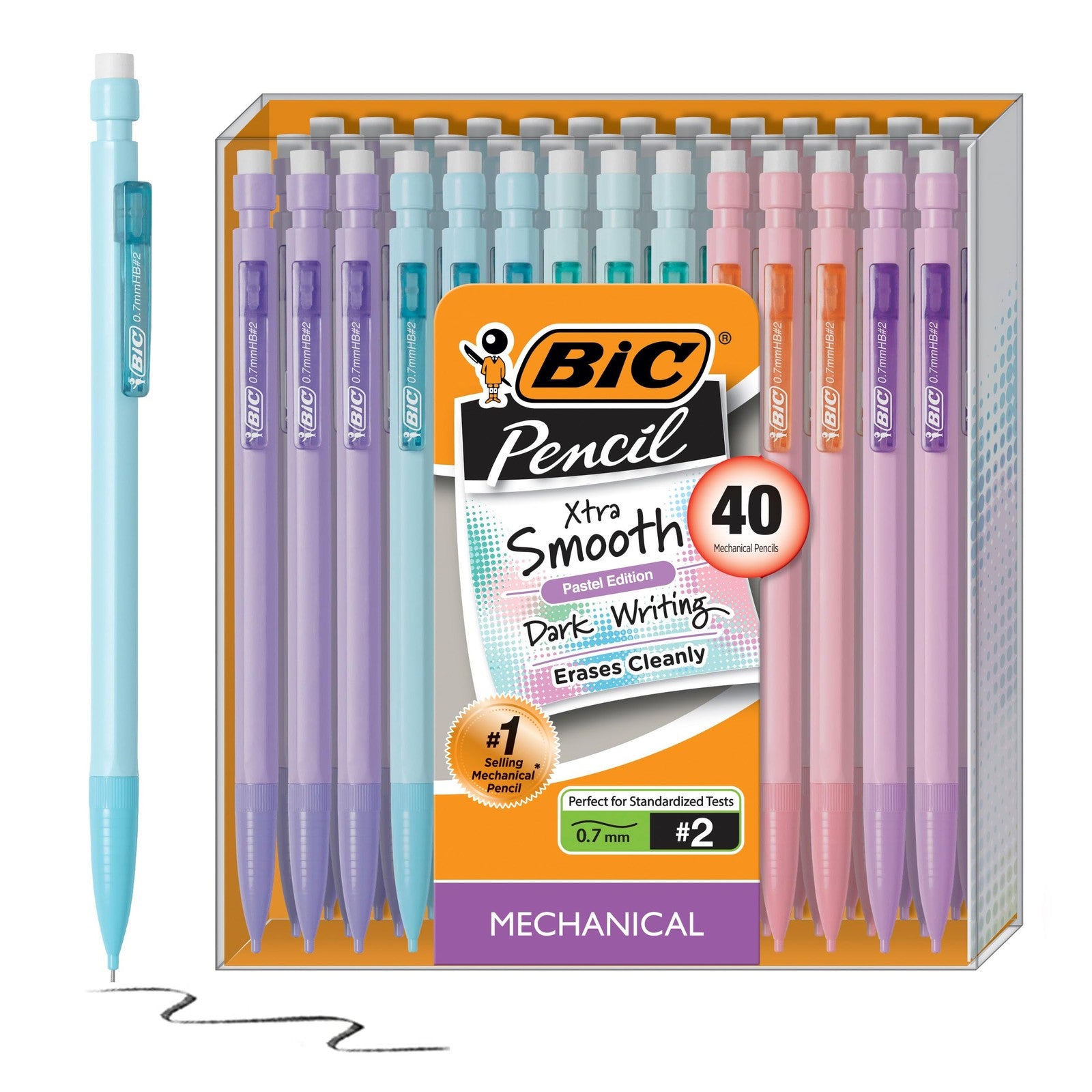 Bic Xtra Smooth Mechanical Pencils 40 Count 0.7 Mm School Office Supplies