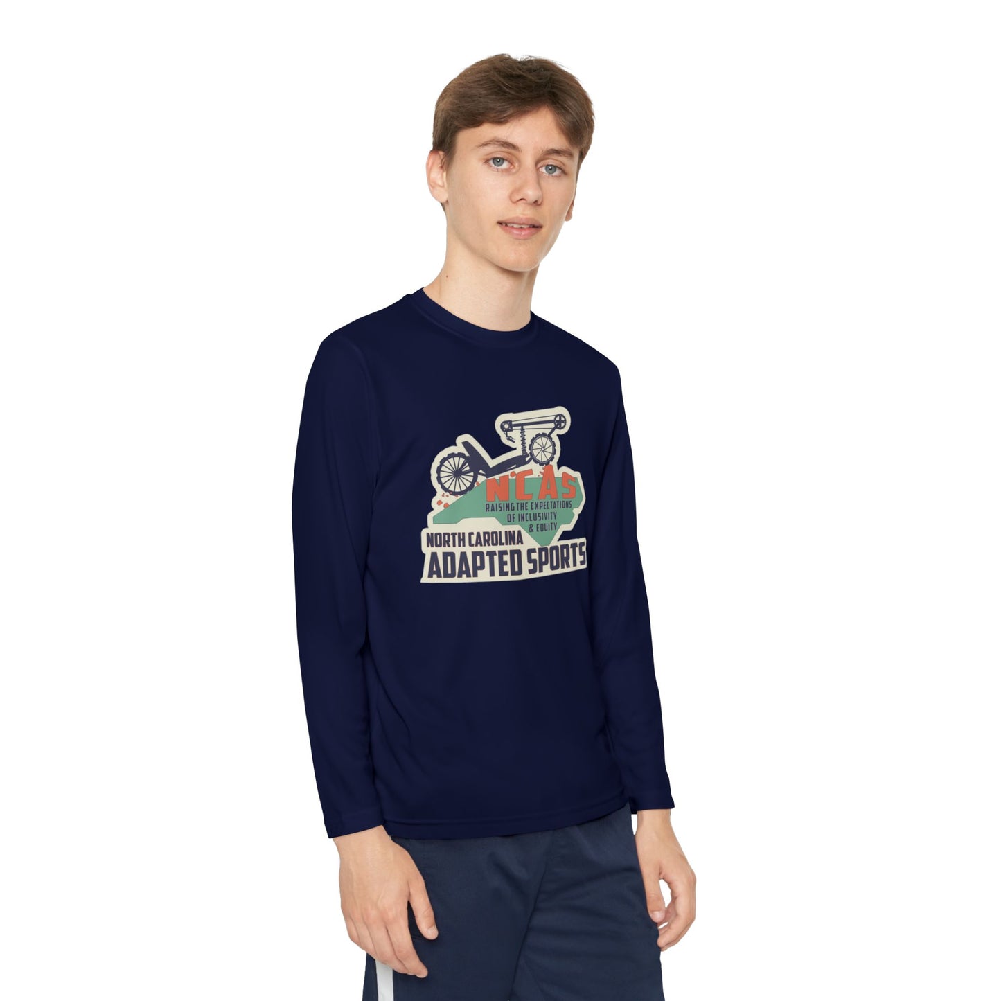 NC Adapted Sports Youth Long Sleeve Competitor Tee