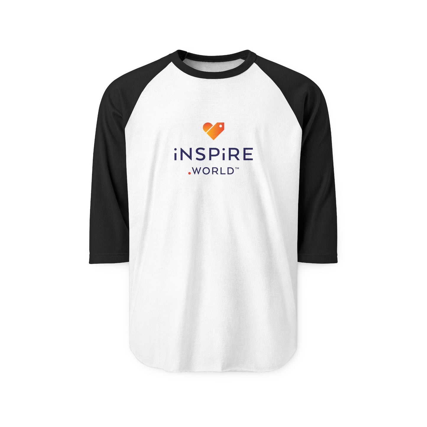 Inspire.World Unisex Three-Quarter Sleeve Raglan Shirt