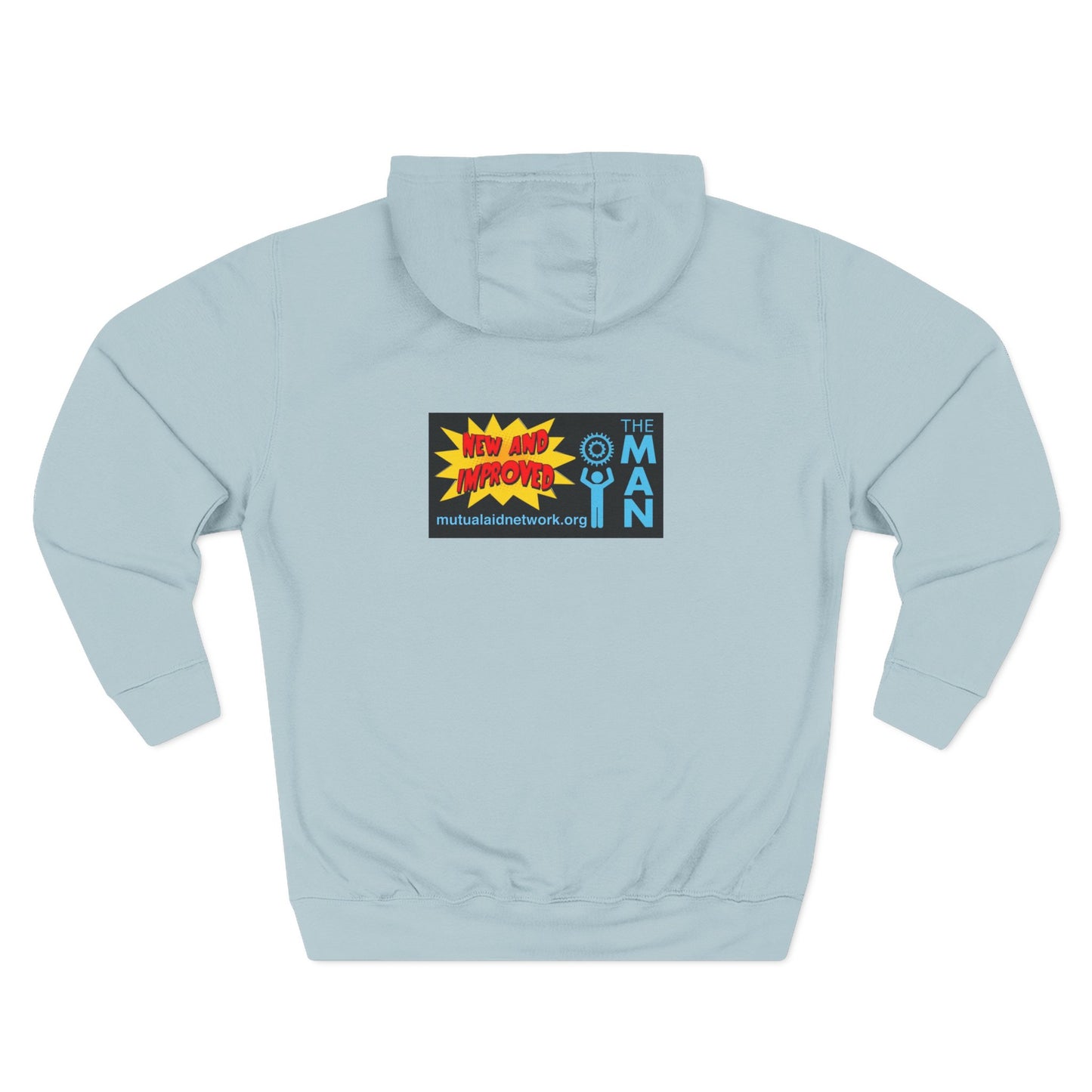 Mutual Aid Network Three-Panel Fleece Hoodie