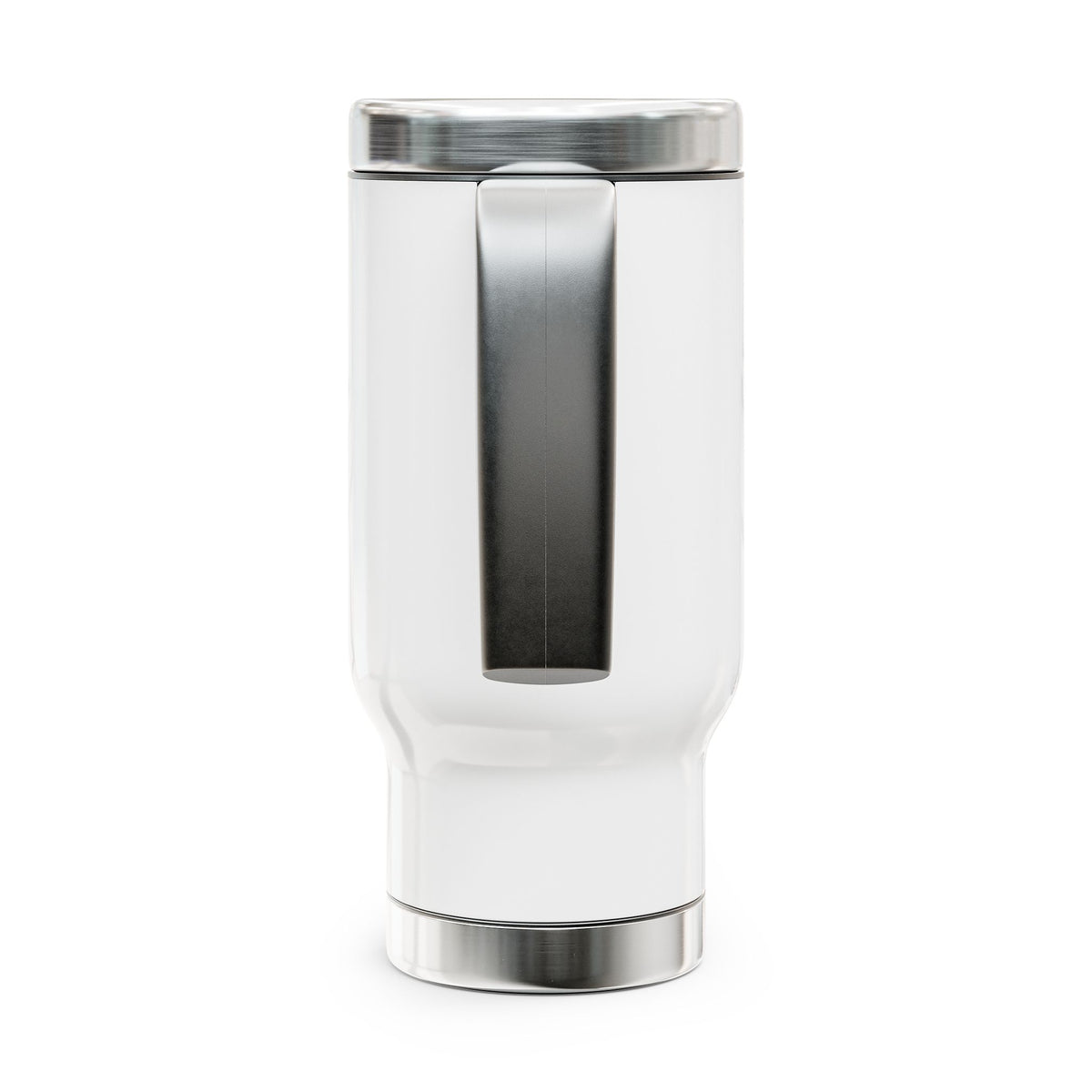 LC Chargers Stainless Steel Travel Mug with Handle, 14oz