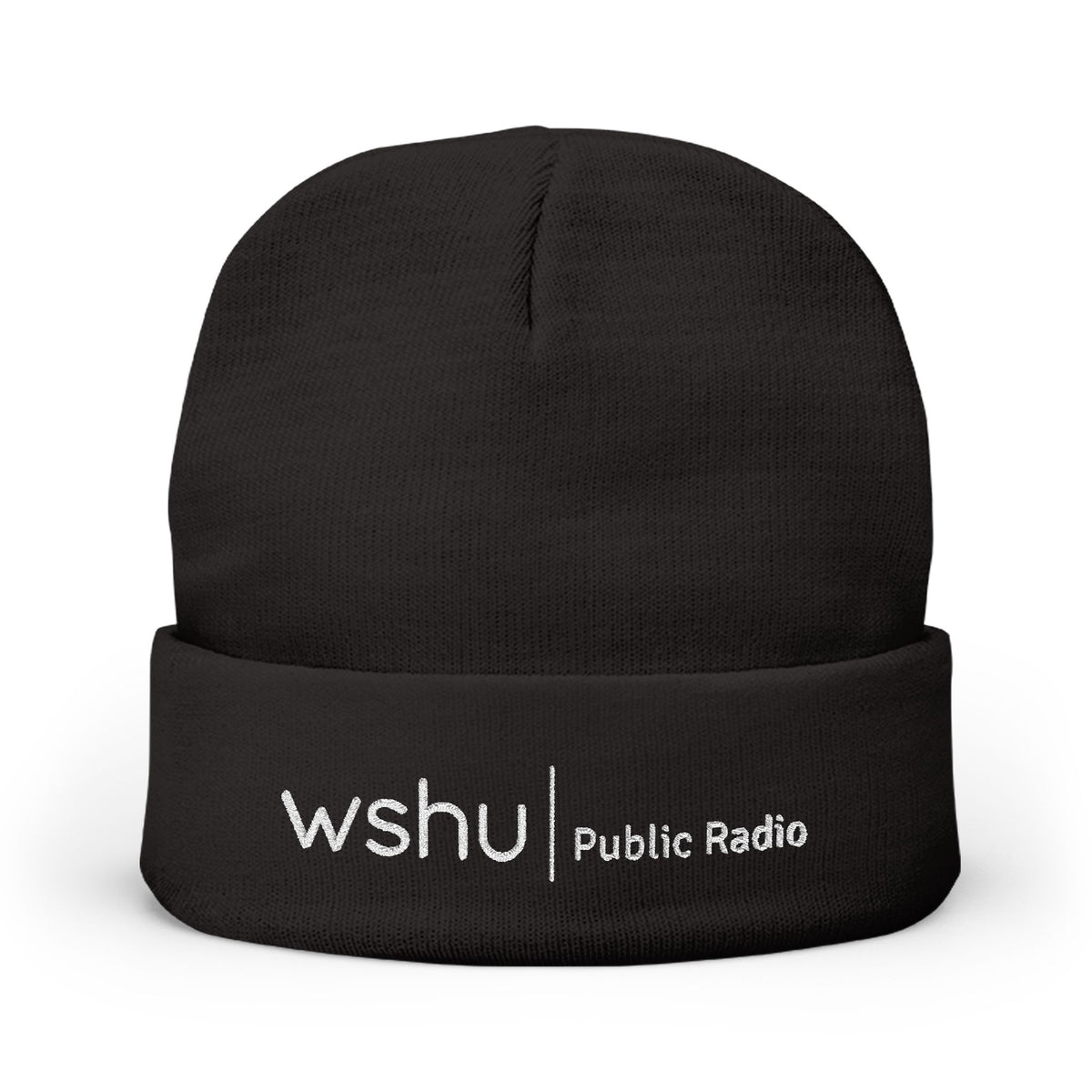 WSHU - Knit Beanie (Embroidery)