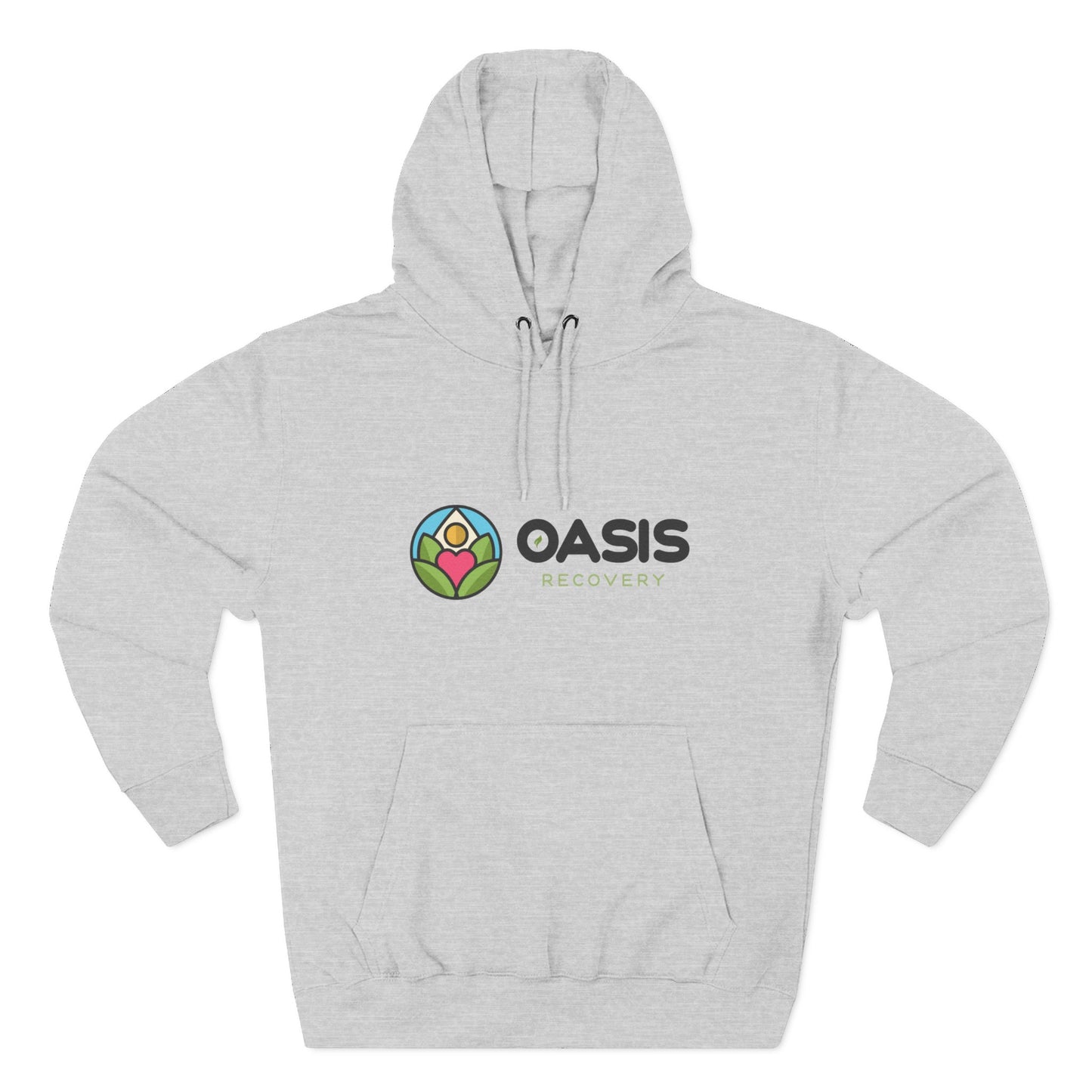 Oasis Recovery Center Three-Panel Fleece Hoodie