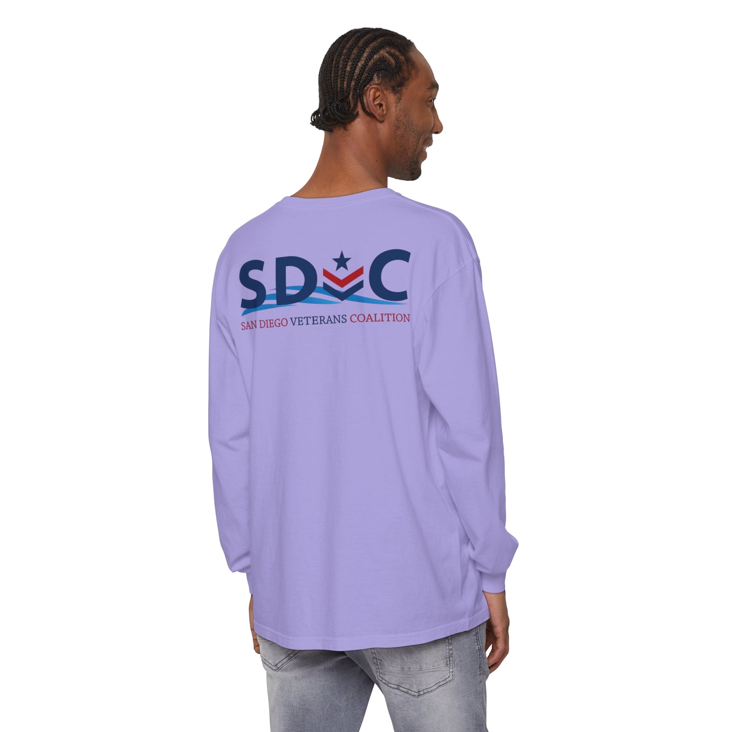 SDVC Unisex Garment-dyed Long Sleeve T-Shirt