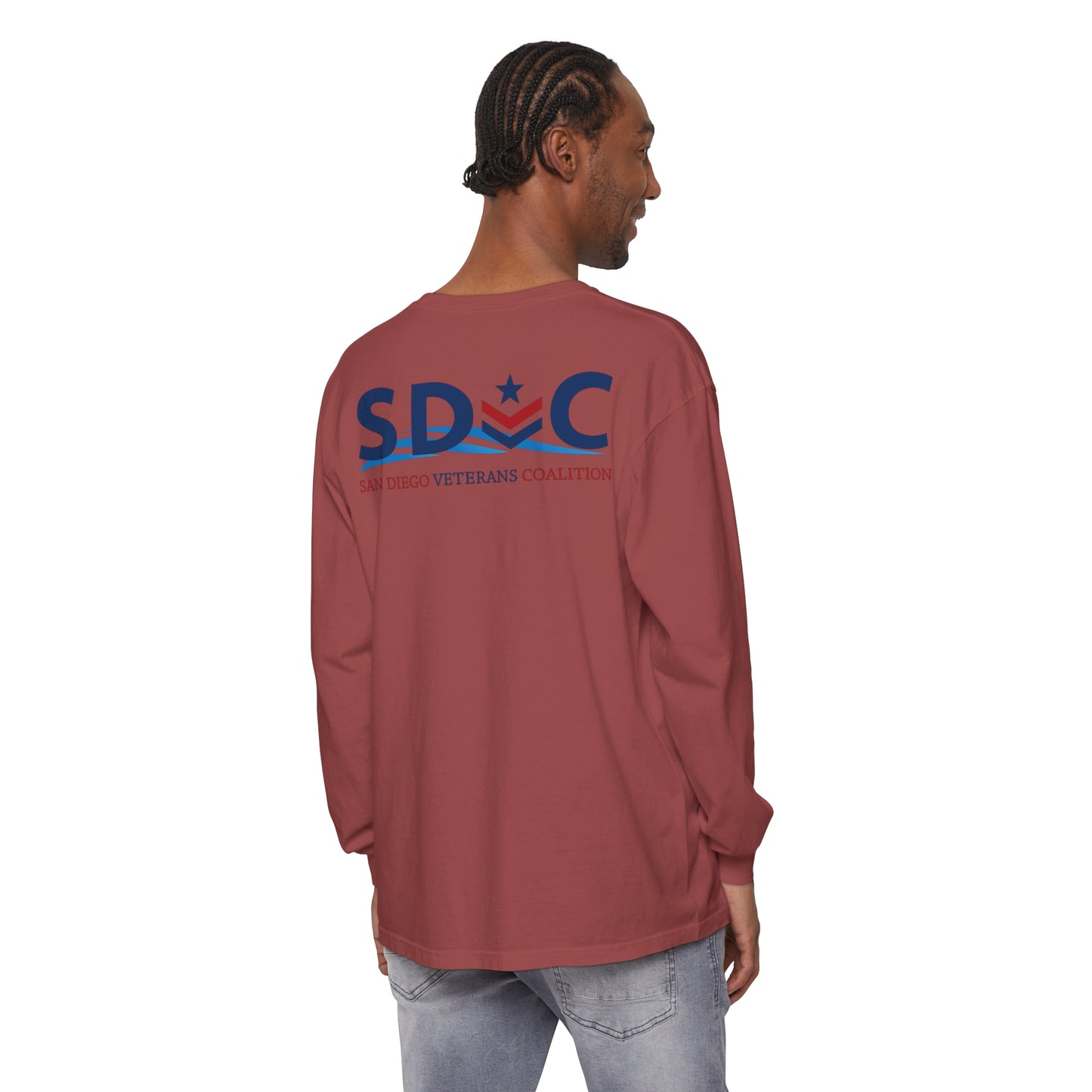 SDVC Unisex Garment-dyed Long Sleeve T-Shirt