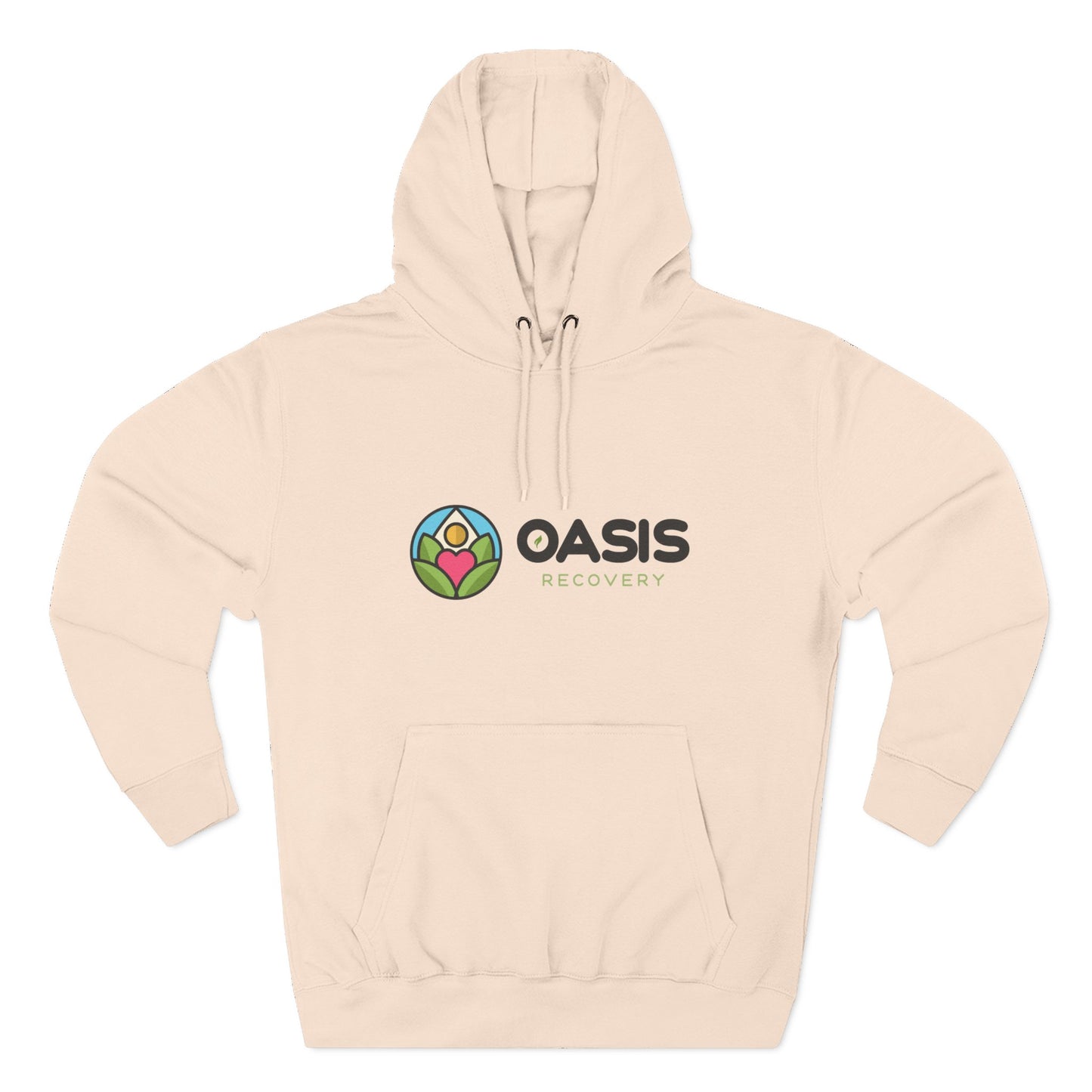 Oasis Recovery Center Three-Panel Fleece Hoodie
