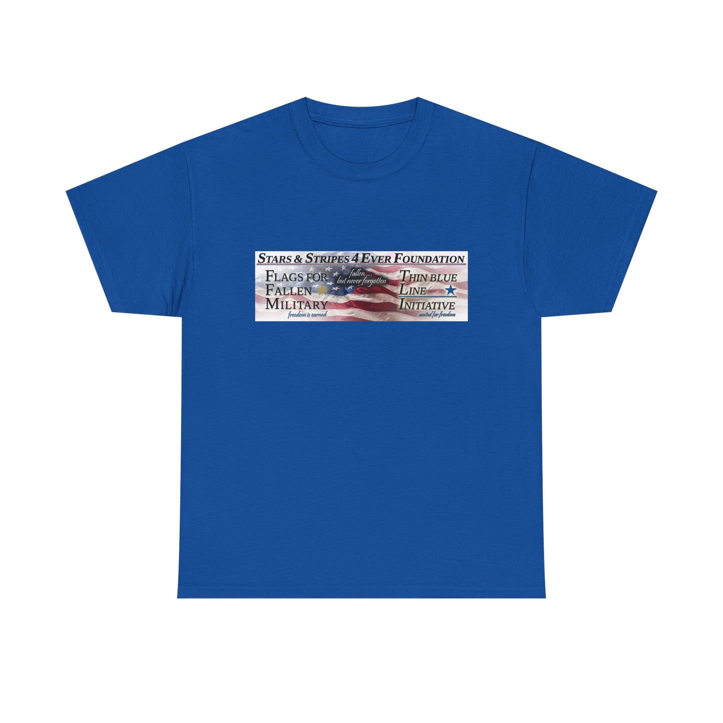 Stars Stripes 4 Ever Foundation Unisex Heavy Cotton Tee