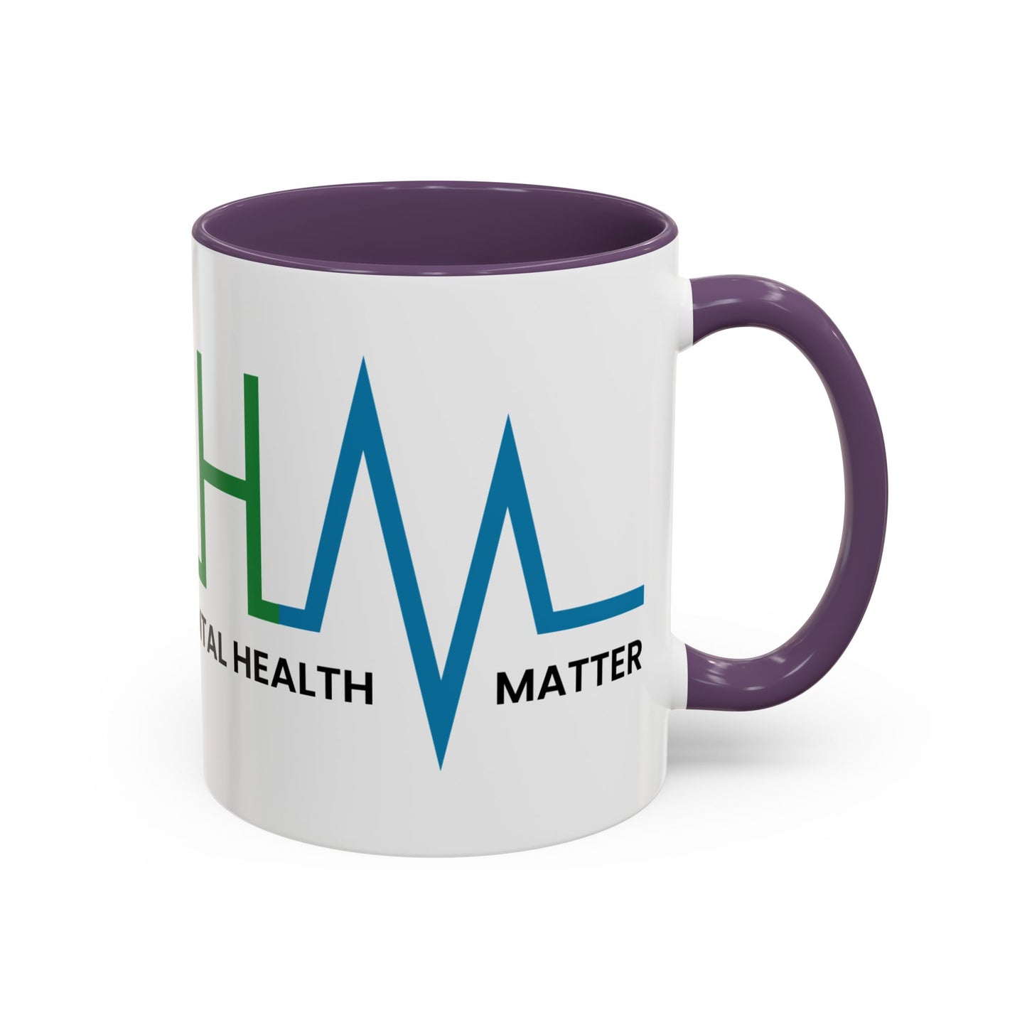 Make Mental Health Matter Accent Coffee Mug (11oz)