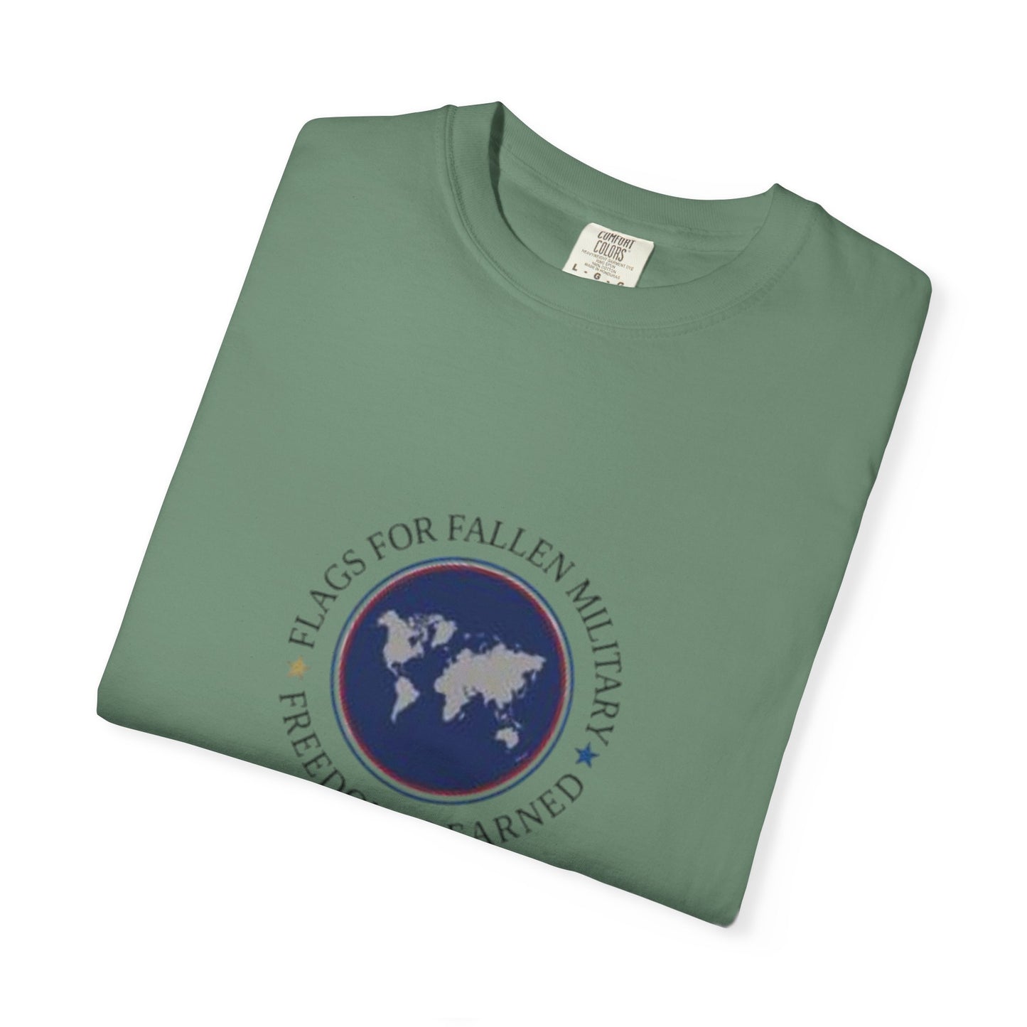 Flags for Fallen Military Unisex Garment-Dyed T-shirt