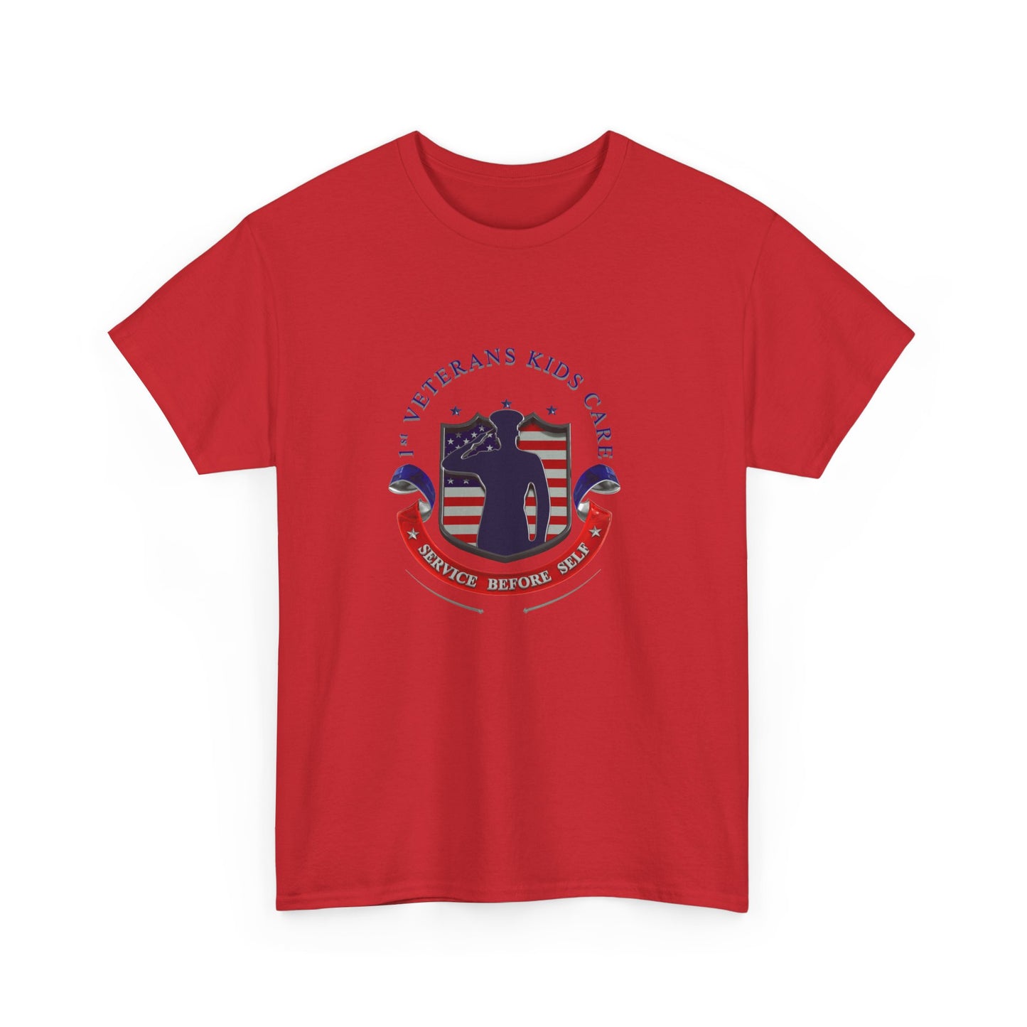 1st Veterans Kids Care Unisex Heavy Cotton Tee