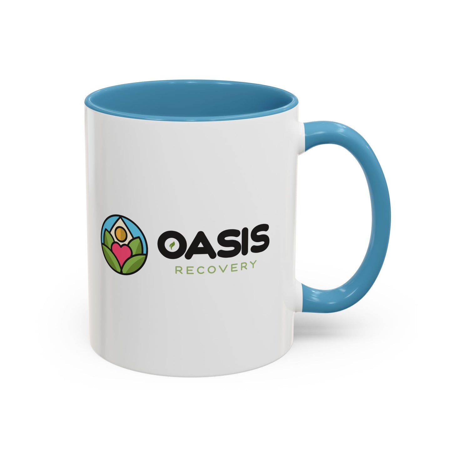 Oasis Recovery Center Accent Coffee Mug (11, 15oz)