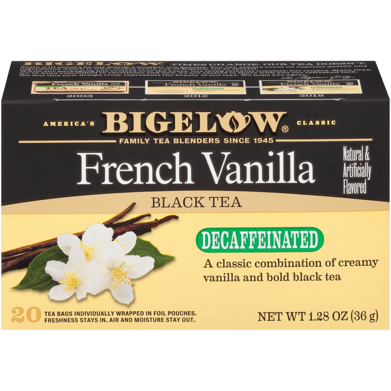 Bigelow Decaffeinated French Vanilla Tea (6x20 Bag )