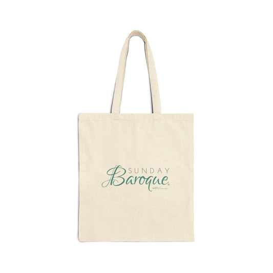 Sunday Baroque Cotton Canvas Tote Bag