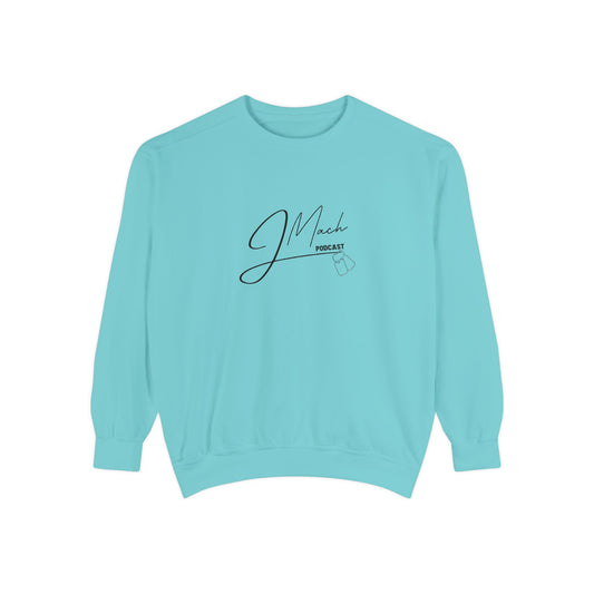 JMach Podcast Unisex Garment-Dyed Sweatshirt