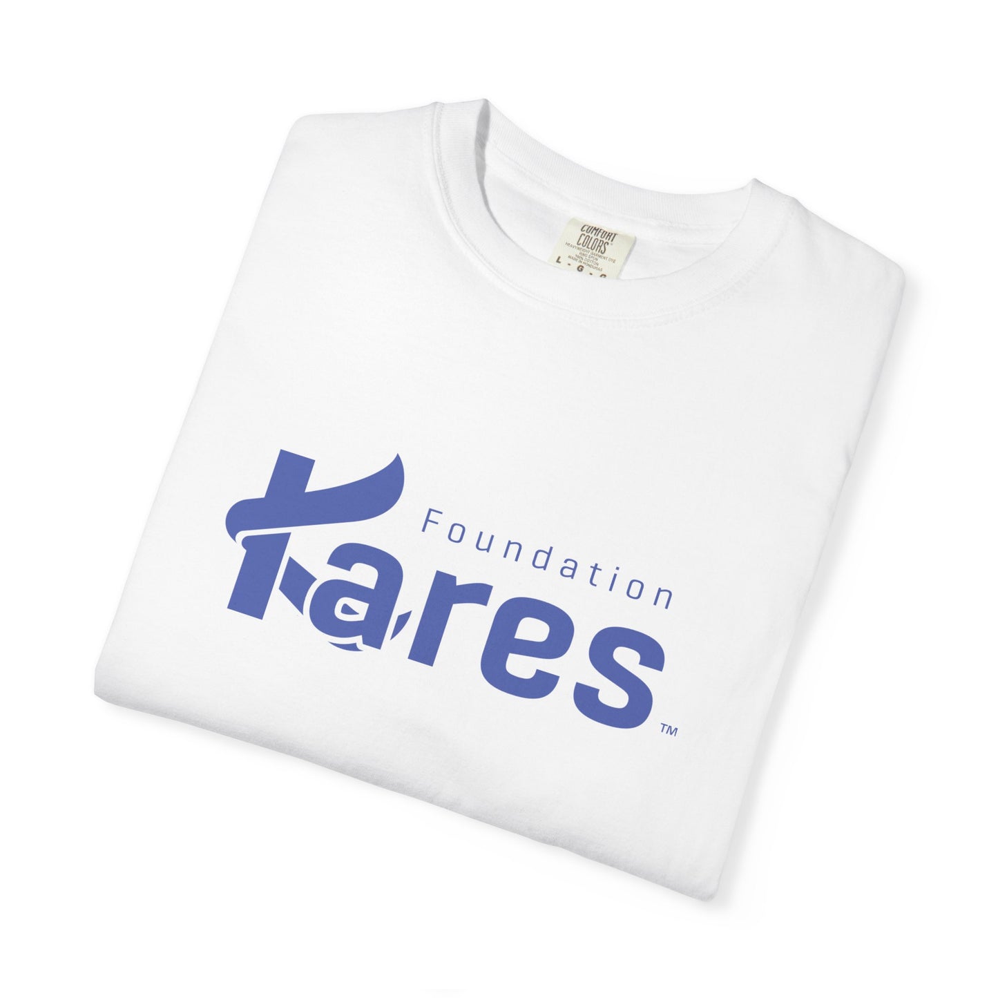 Kares Foundation - Blue Logo Unisex Garment-Dyed T-shirt