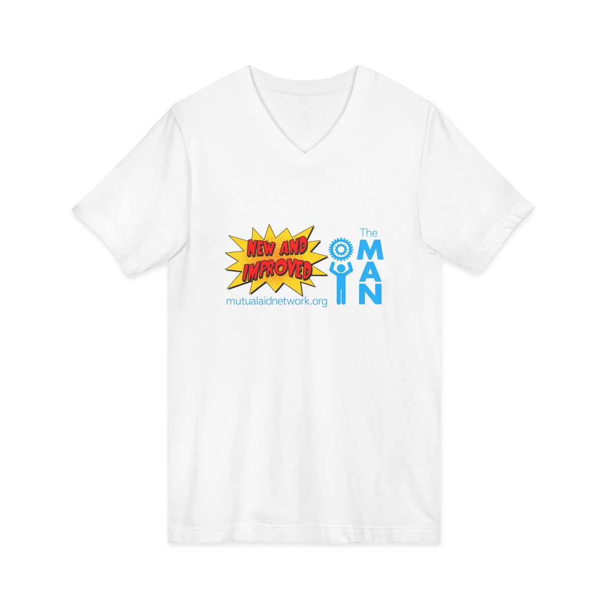 Mutual Aid Network - Unisex Jersey Short Sleeve V-Neck Tee