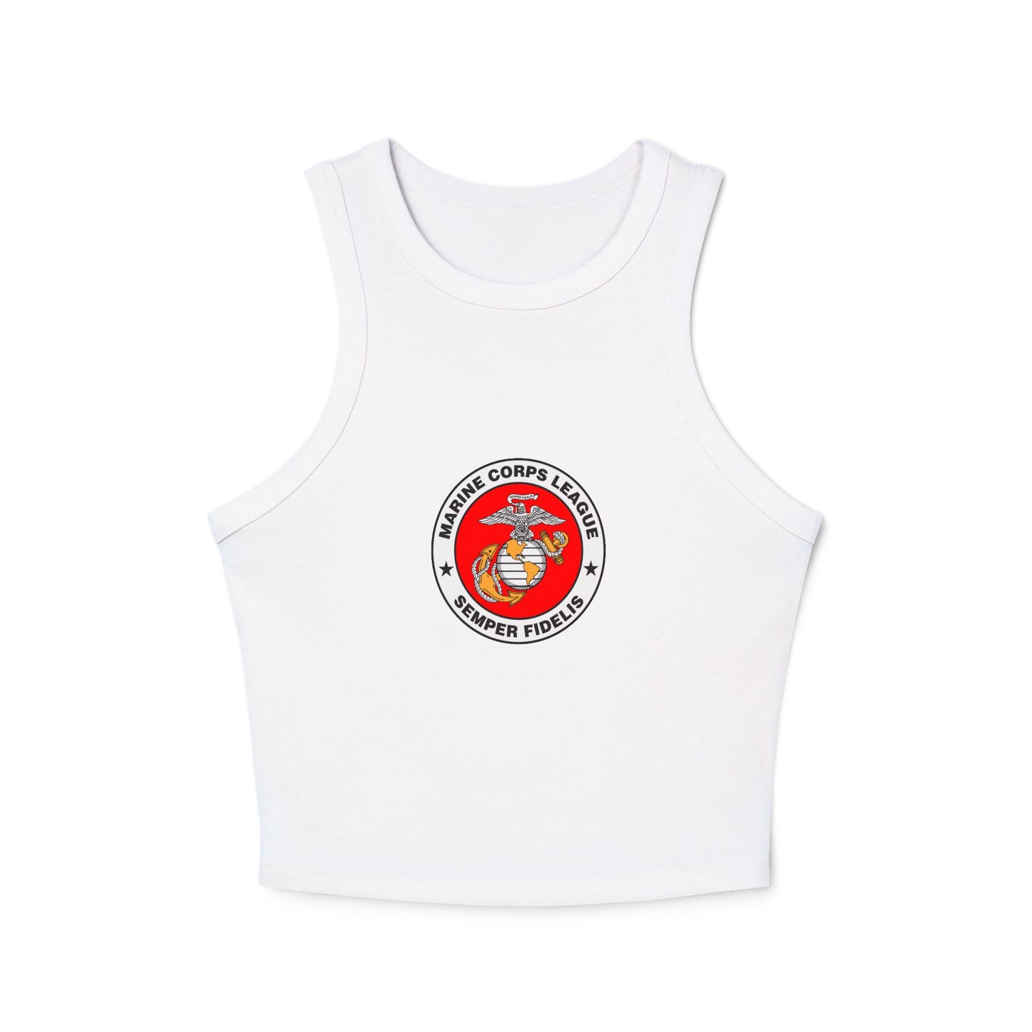Marine Corps League Women's Micro Rib Racer Tank Top