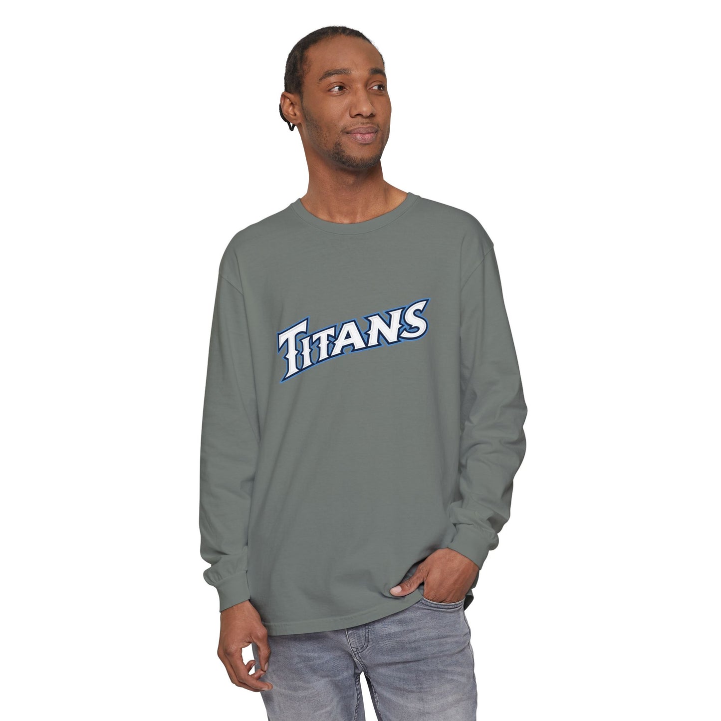 Titans Softball Unisex Garment-dyed Long Sleeve T-Shirt