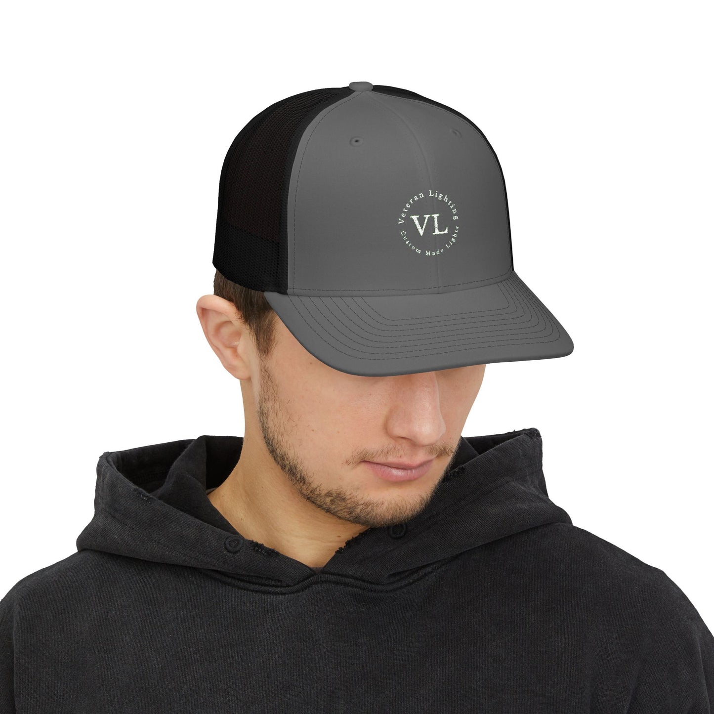 Veteran Lighting Snapback Trucker Cap
