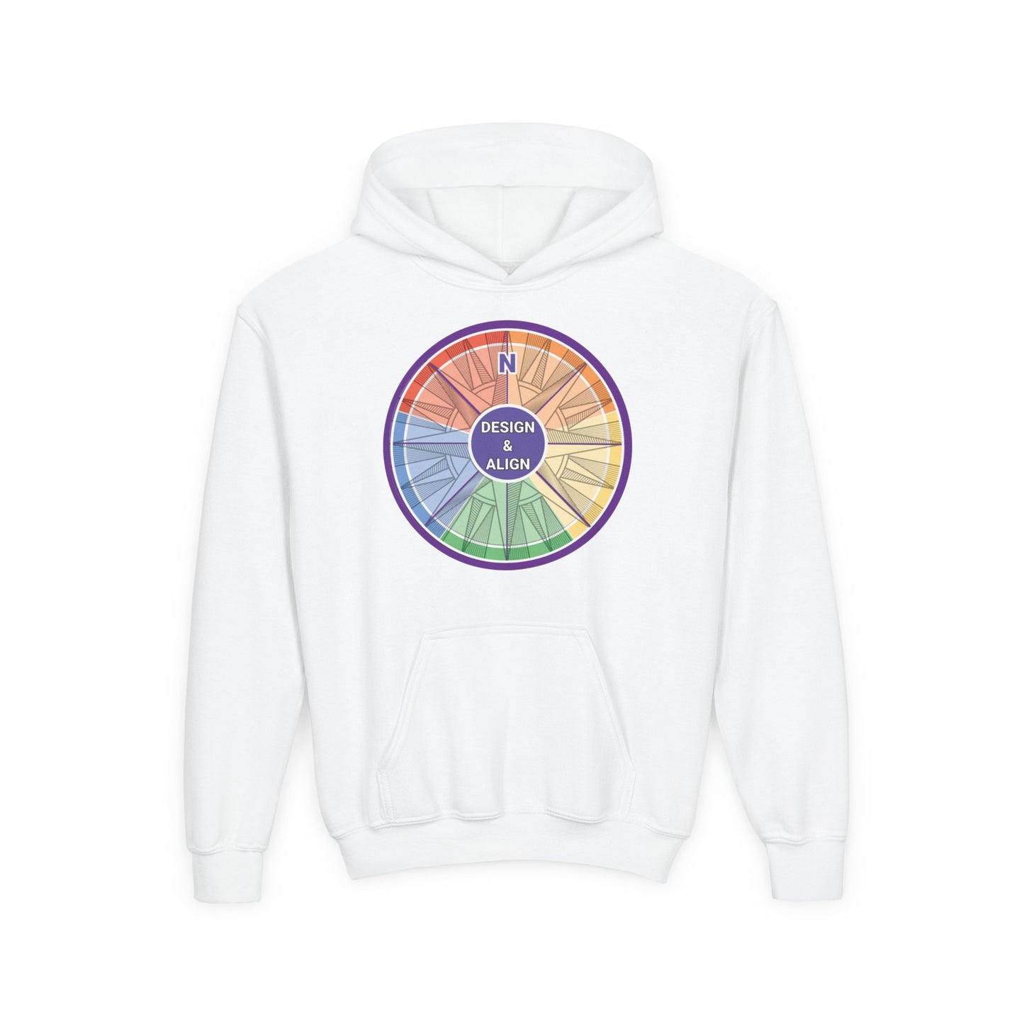 Design and Align Legacy Group Youth Heavy Blend Hooded Sweatshirt