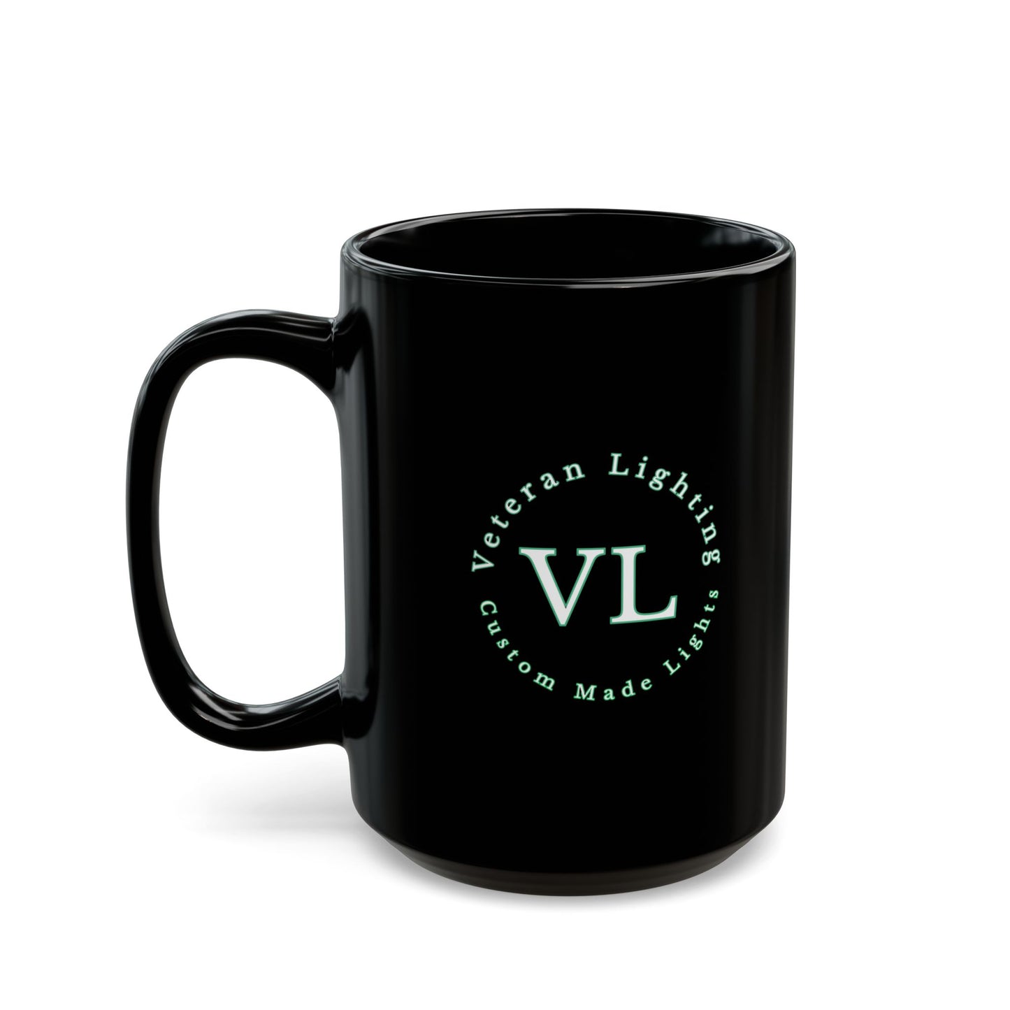 Veteran Lighting Black Mug (11oz, 15oz)