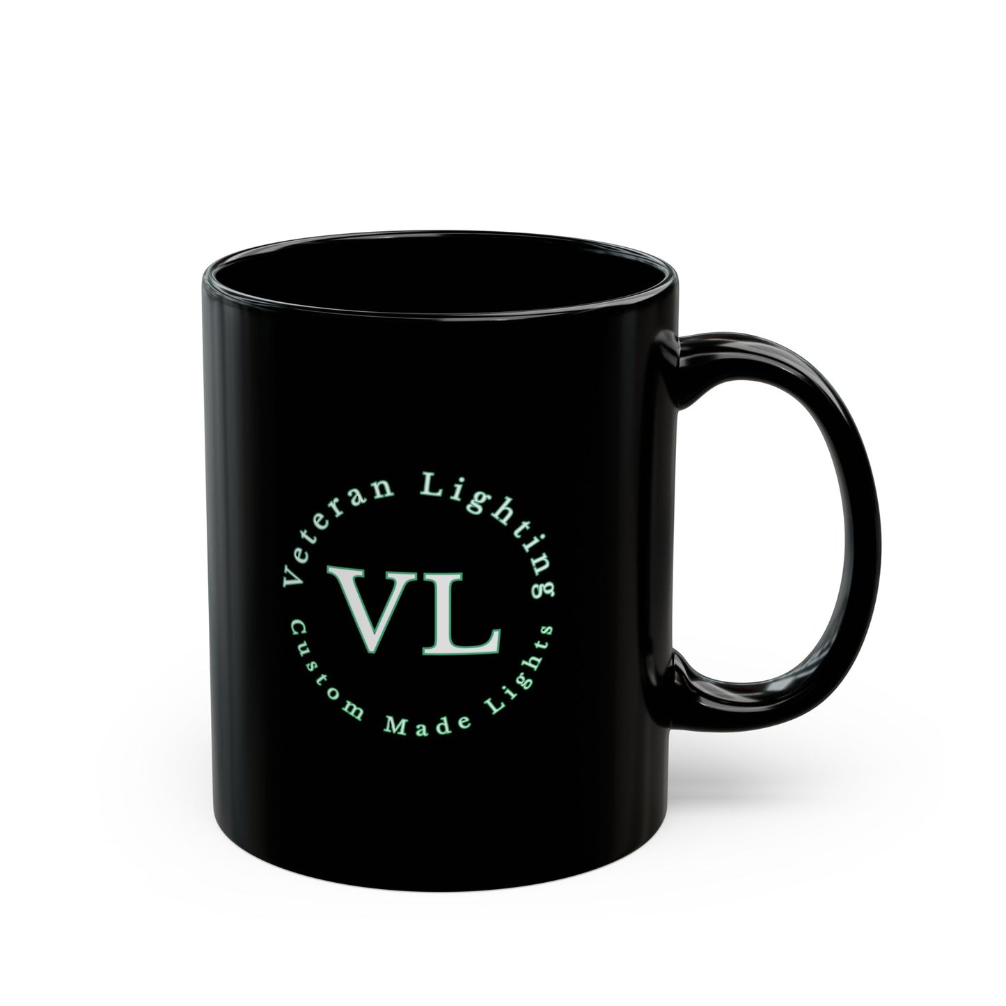 Veteran Lighting Black Mug (11oz, 15oz)