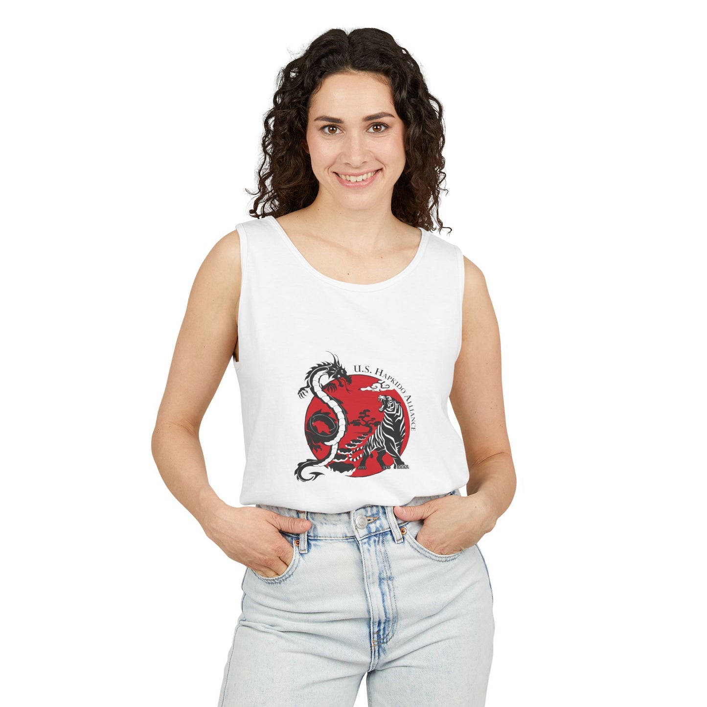 U.S. Hapkido Alliance Unisex Garment-Dyed Tank Top
