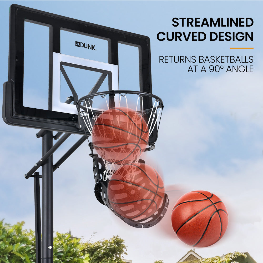 NNEMB Basketball Return System, with 360 Degree Universal Attachment