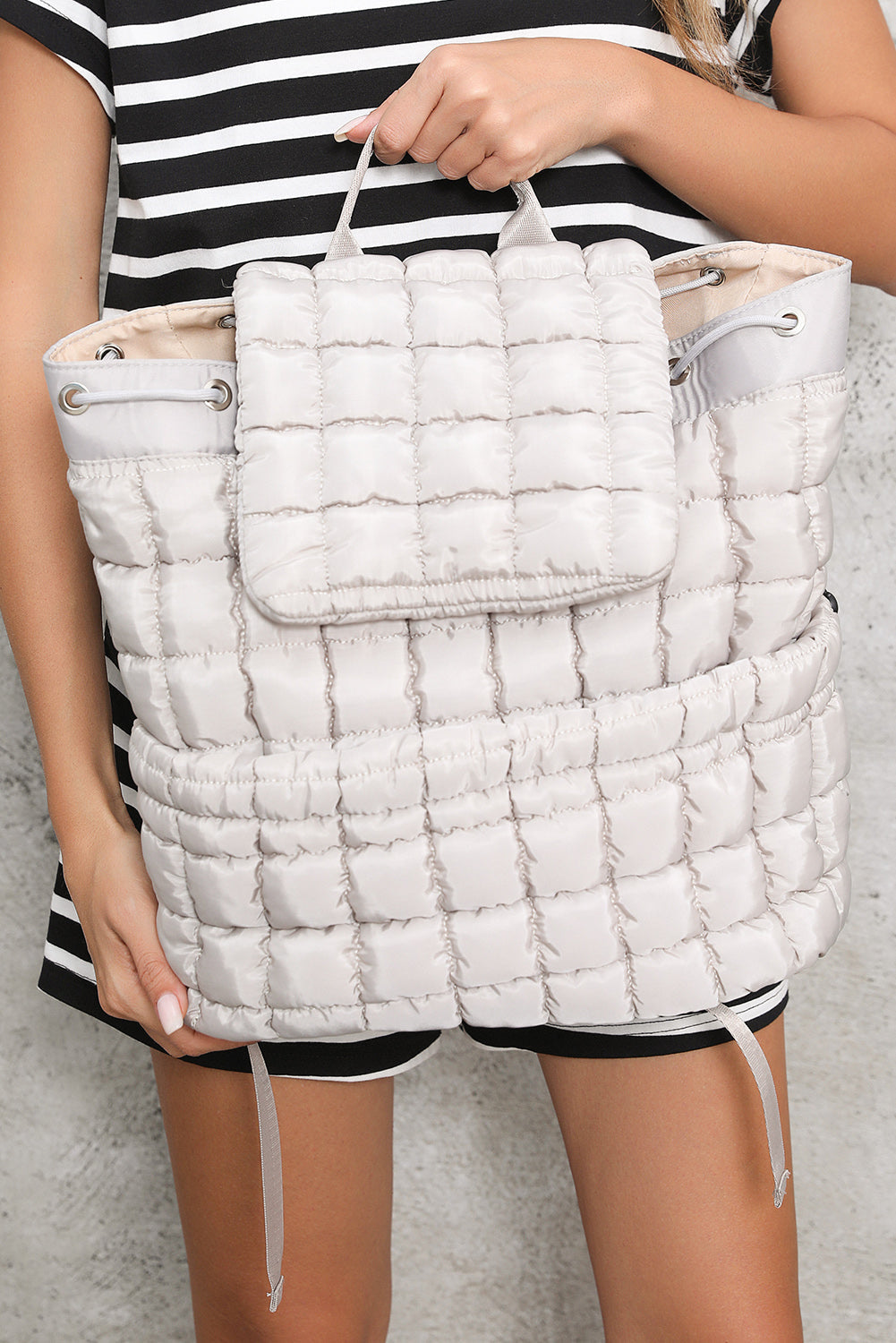Natalie Quilted Puffer Backpack